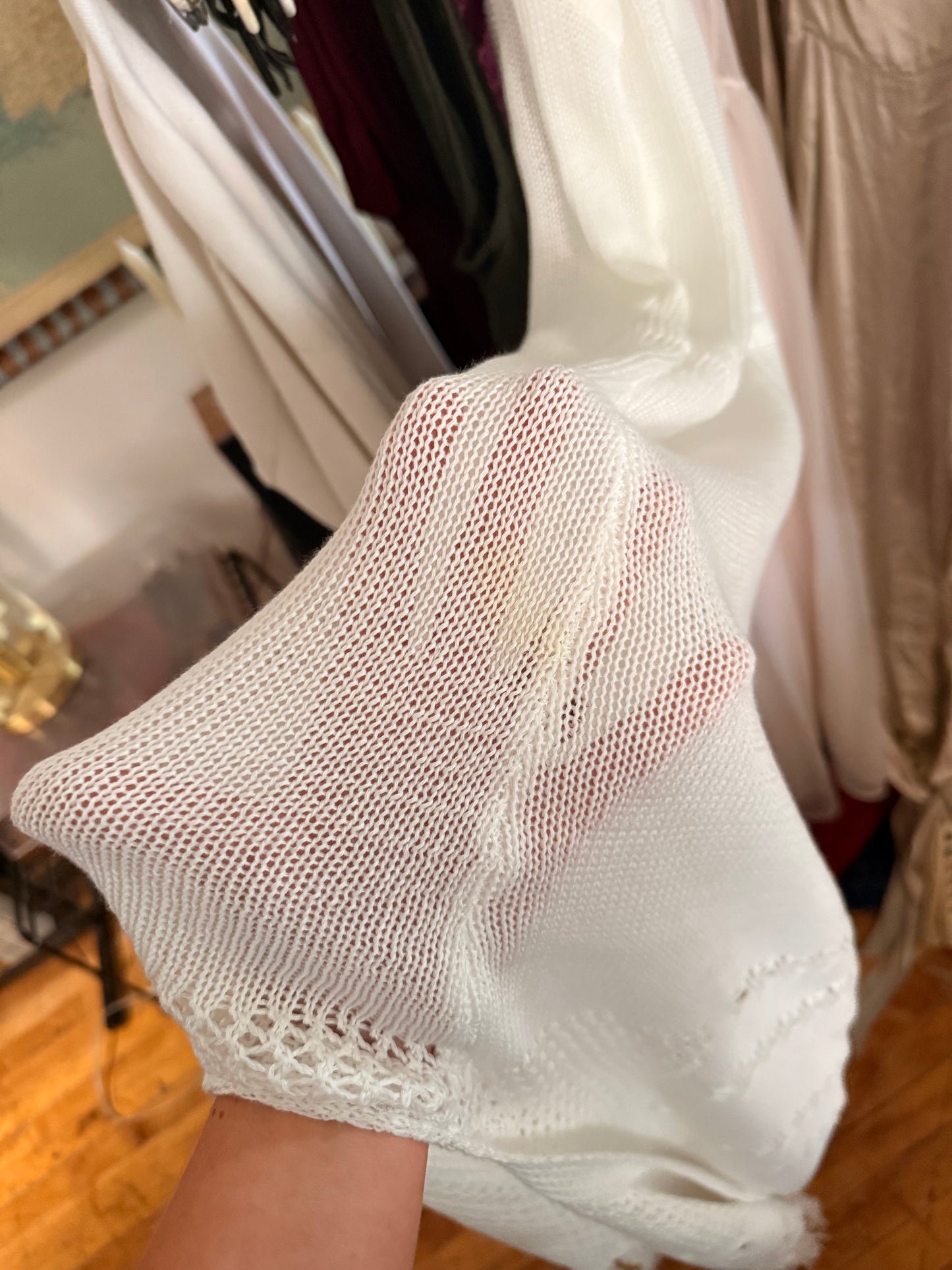 White Crochet Dress