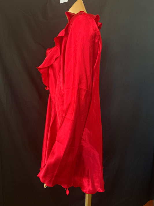 Red Satin Dress