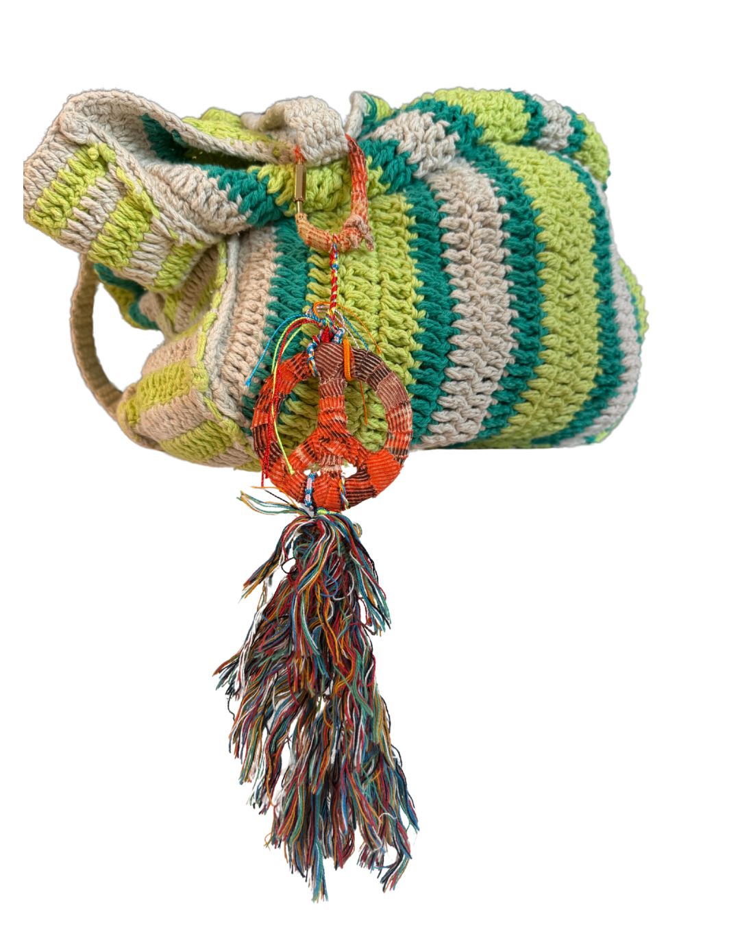 Peace Sign Bag Charm