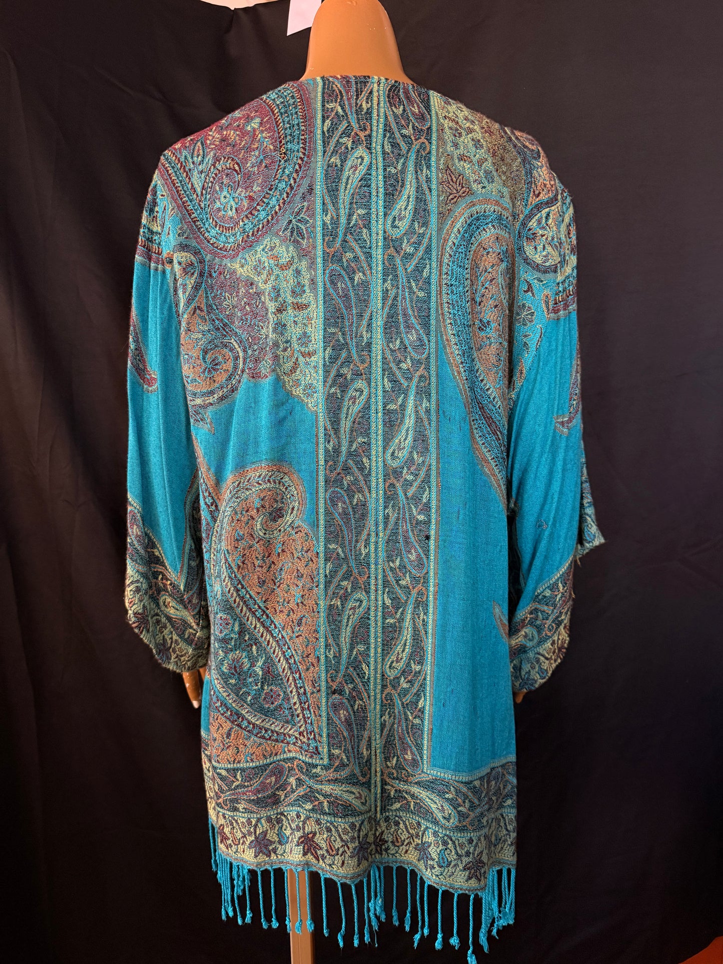 Blue Pashmina Cardigan
