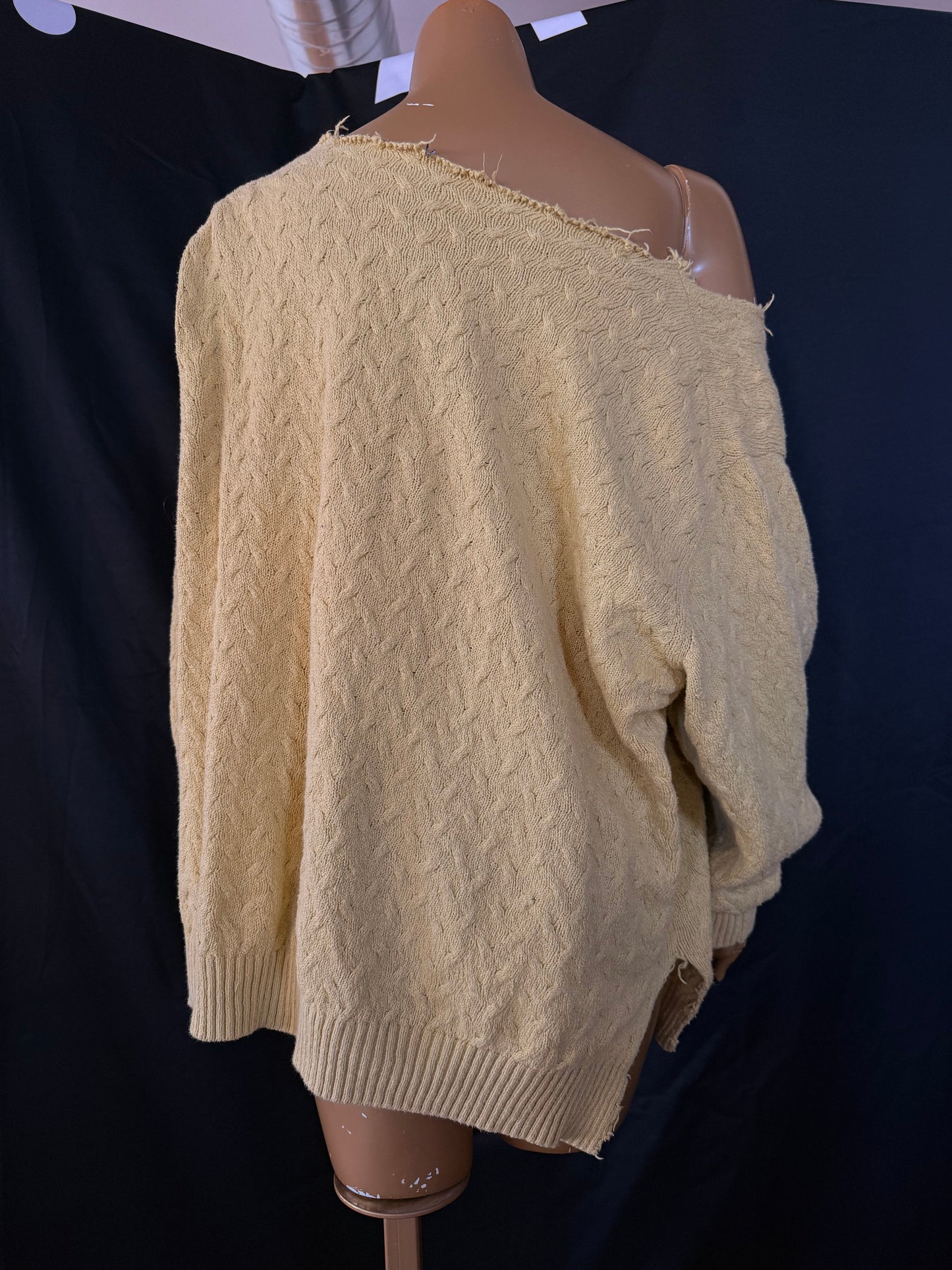 Green Off The Shoulder Sweater