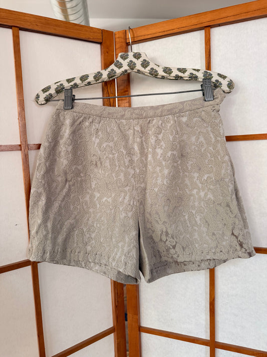 Paisley Tan Shorts