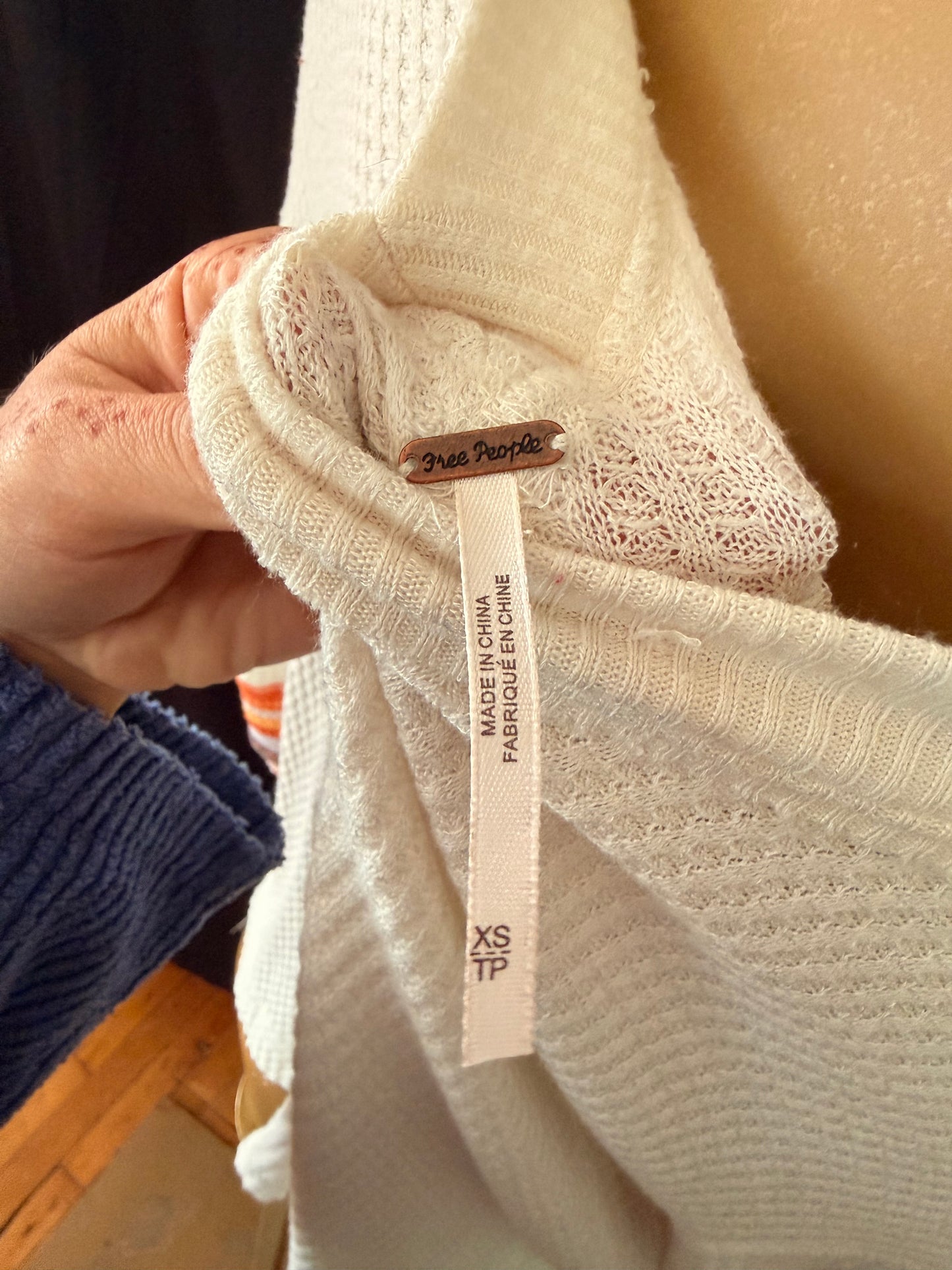 Free People Long Sleeve Comfy Top