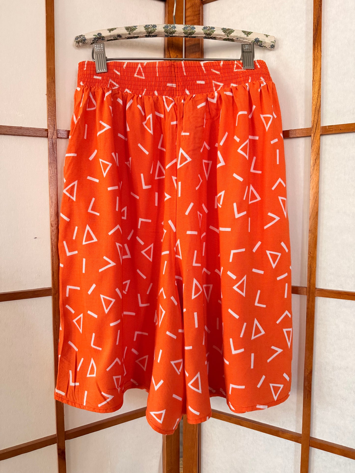 Orange Long Shorts