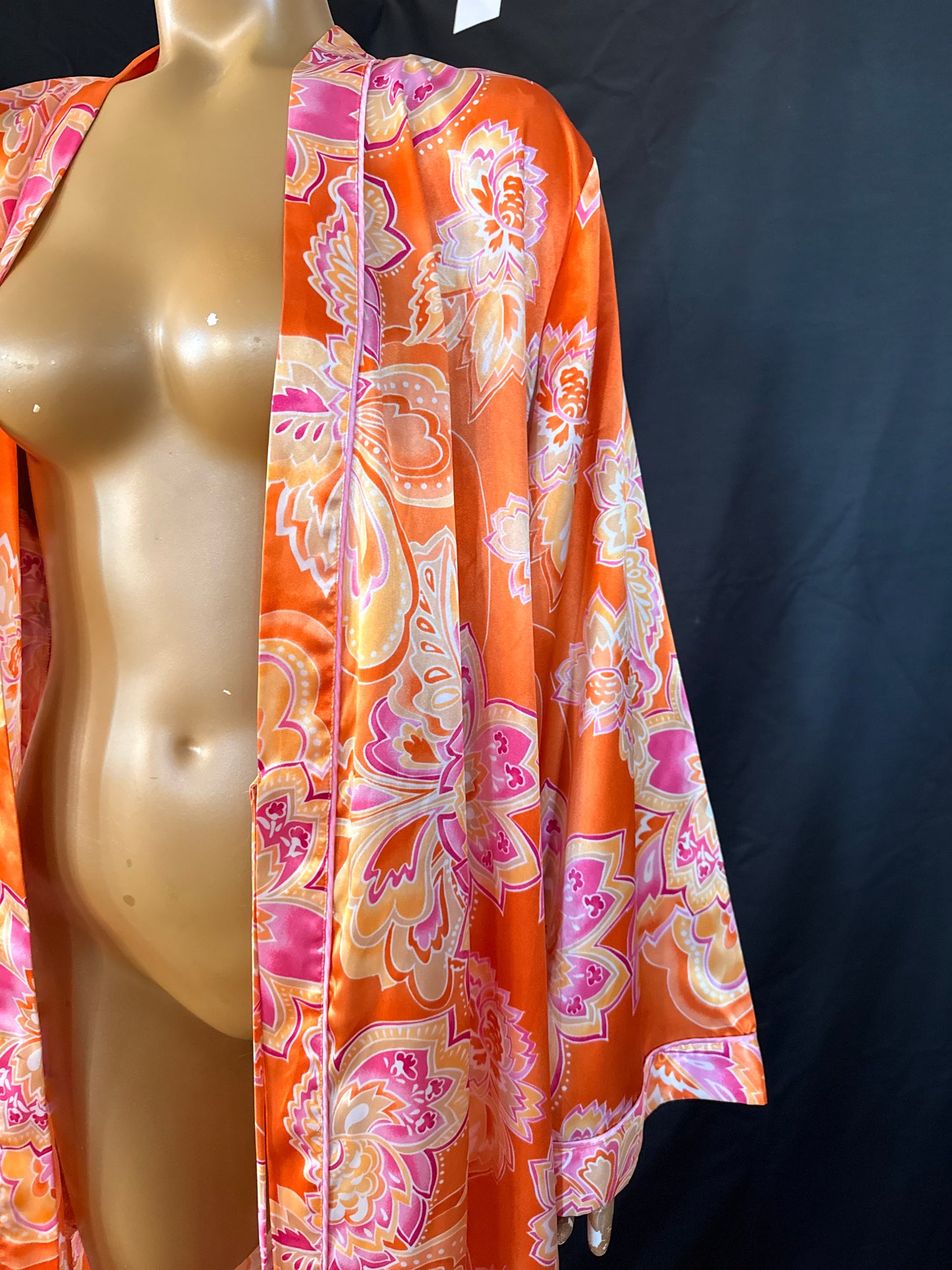 Orange Floral Kimono
