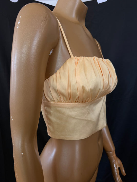 Satin Yellow Top