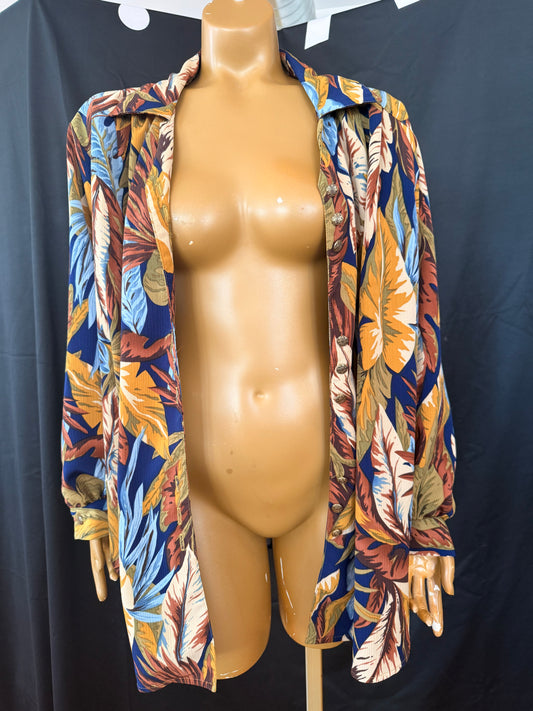 Leaf Beachy Button Down
