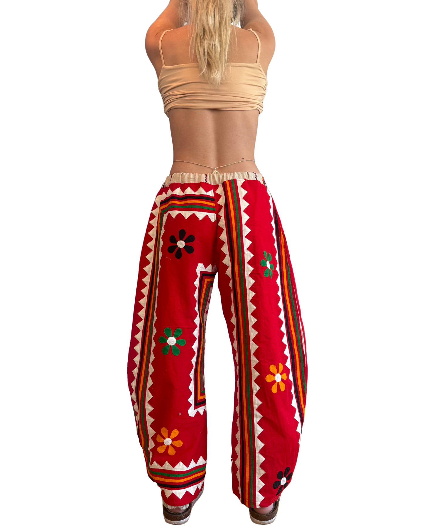 Reclaimed Applique Barrel Pant