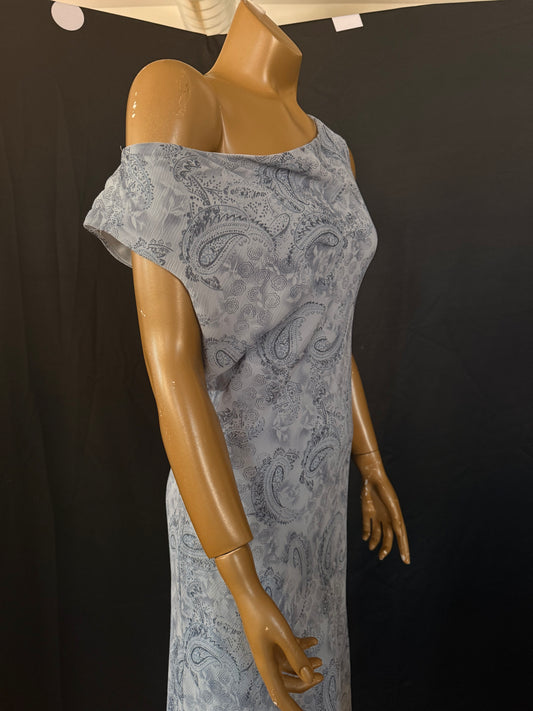 Blue Paisley Dress