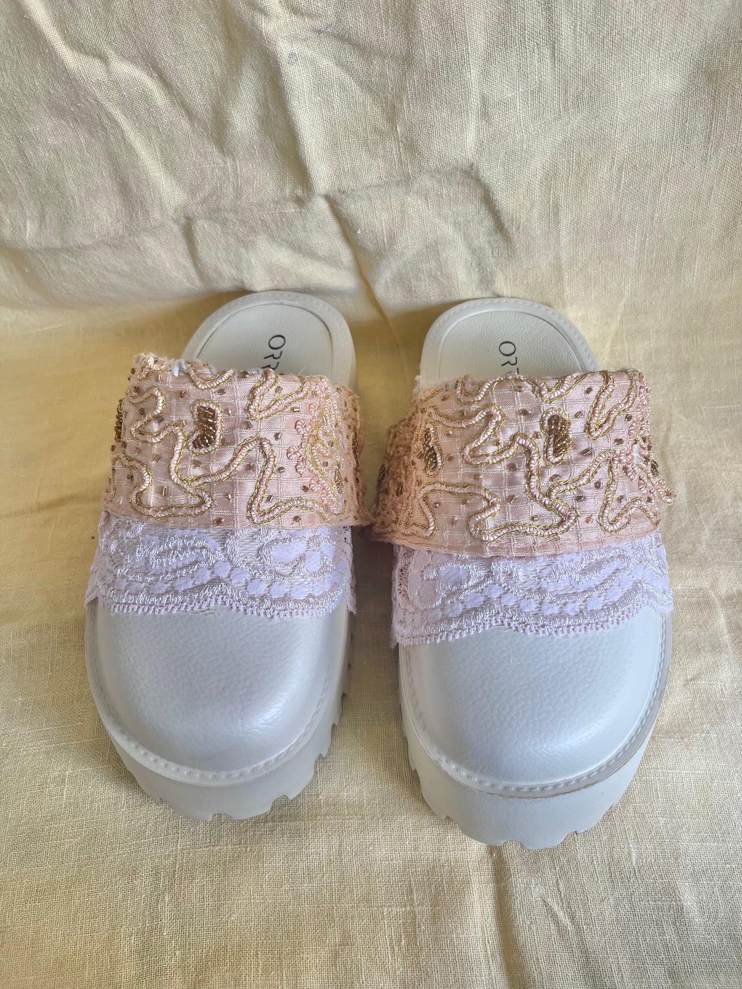 The Britney Reclaimed Platform Slides