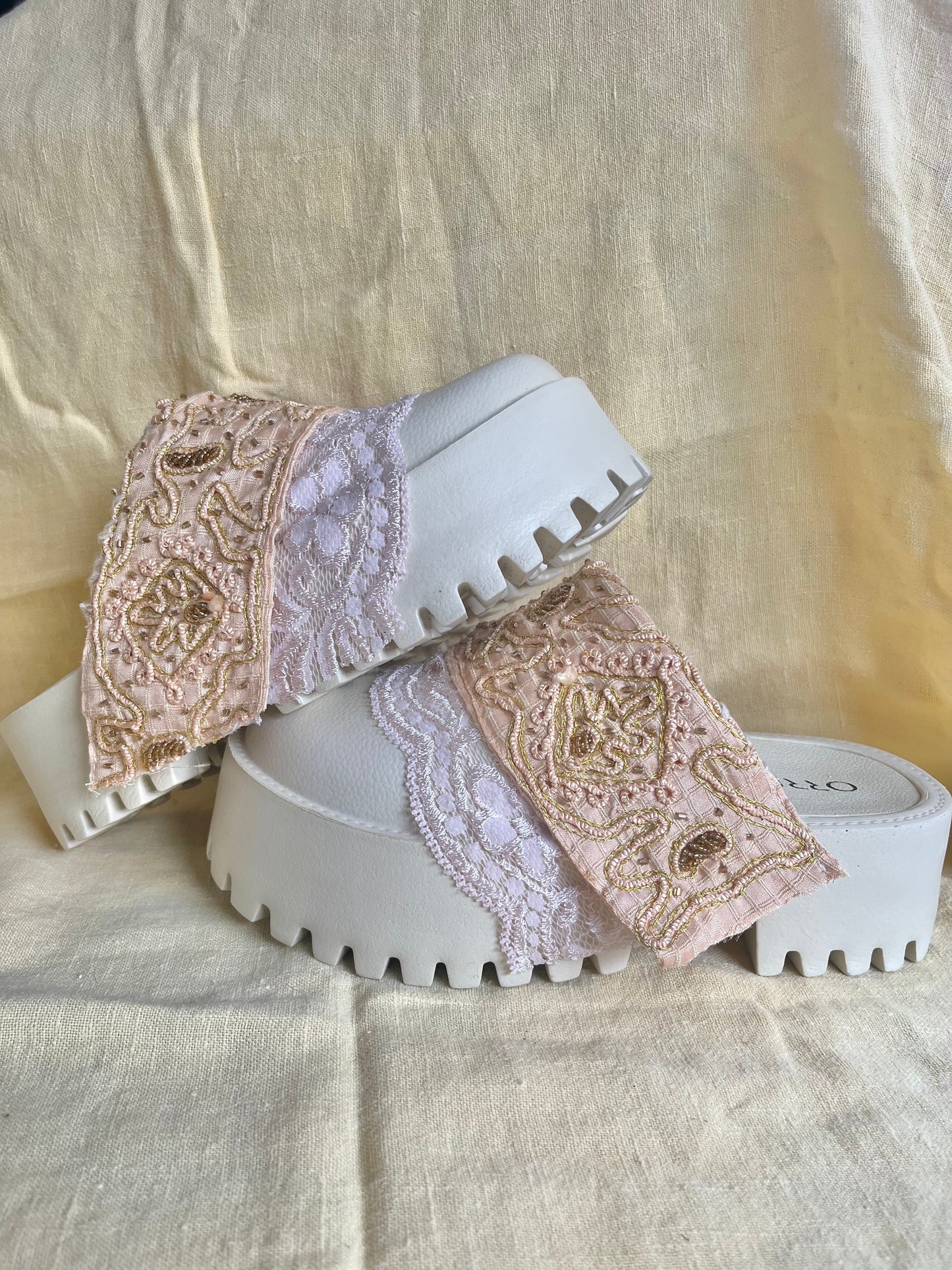 The Britney Reclaimed Platform Slides