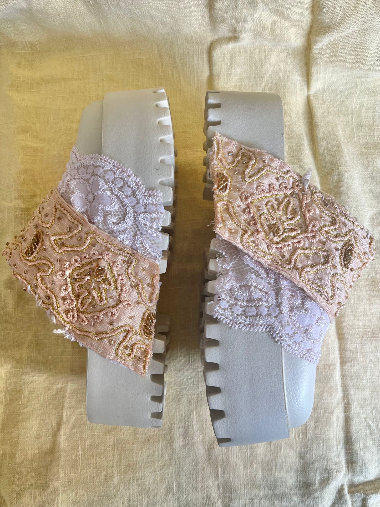The Britney Reclaimed Platform Slides