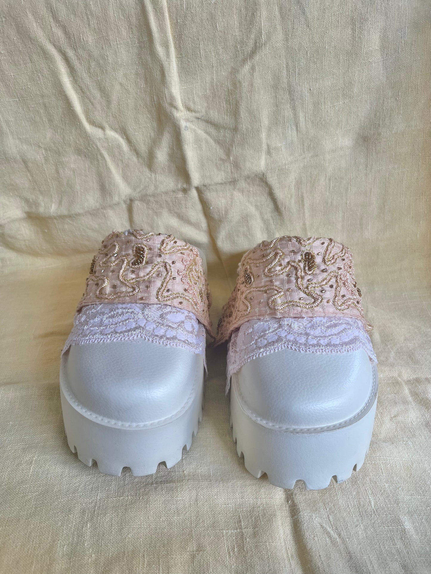 The Britney Reclaimed Platform Slides
