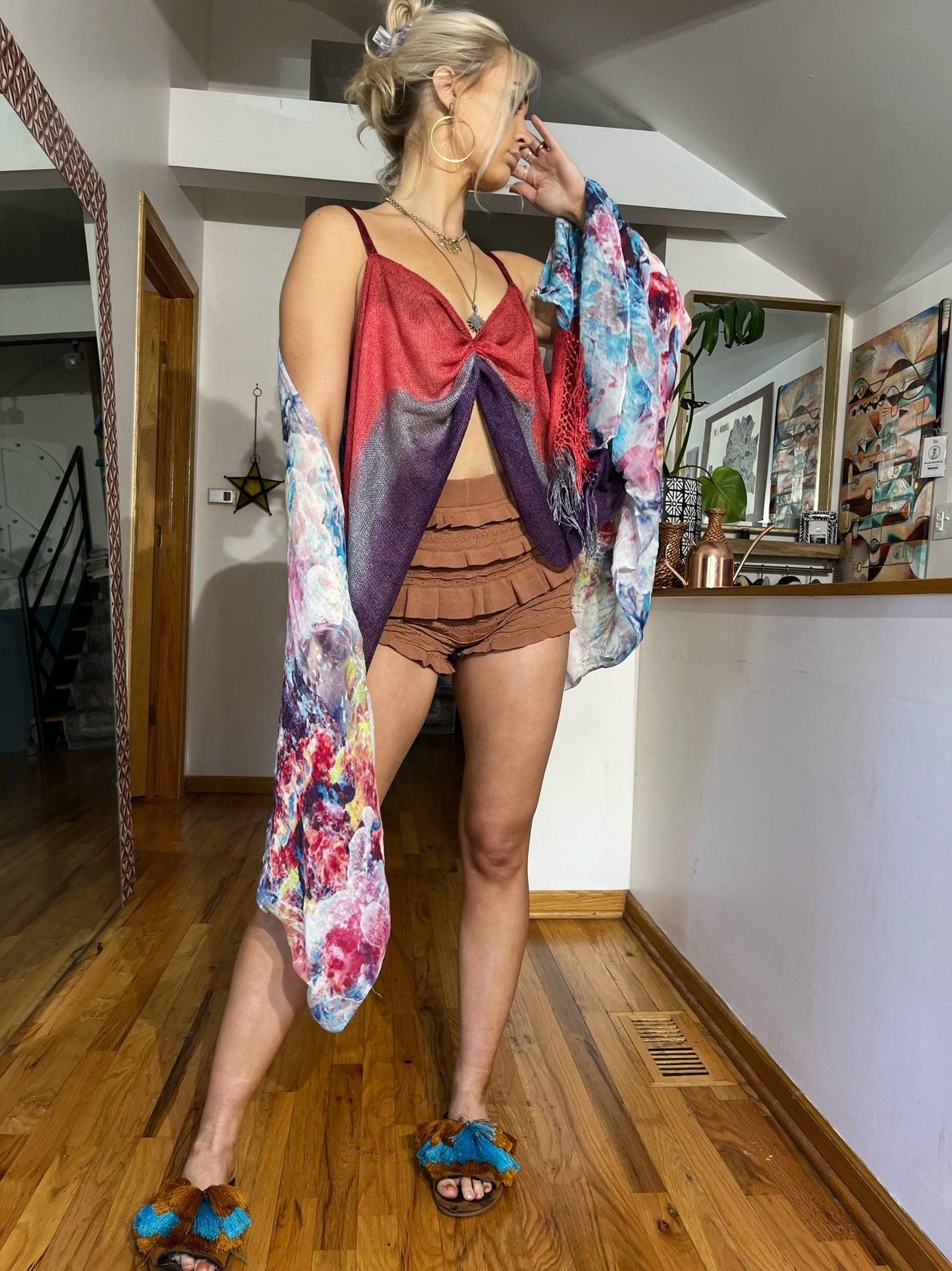 Custom Scarf Top - Hippie Hued