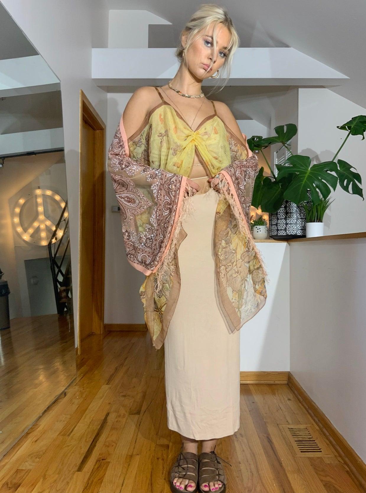 Custom Scarf Top - Hippie Hued