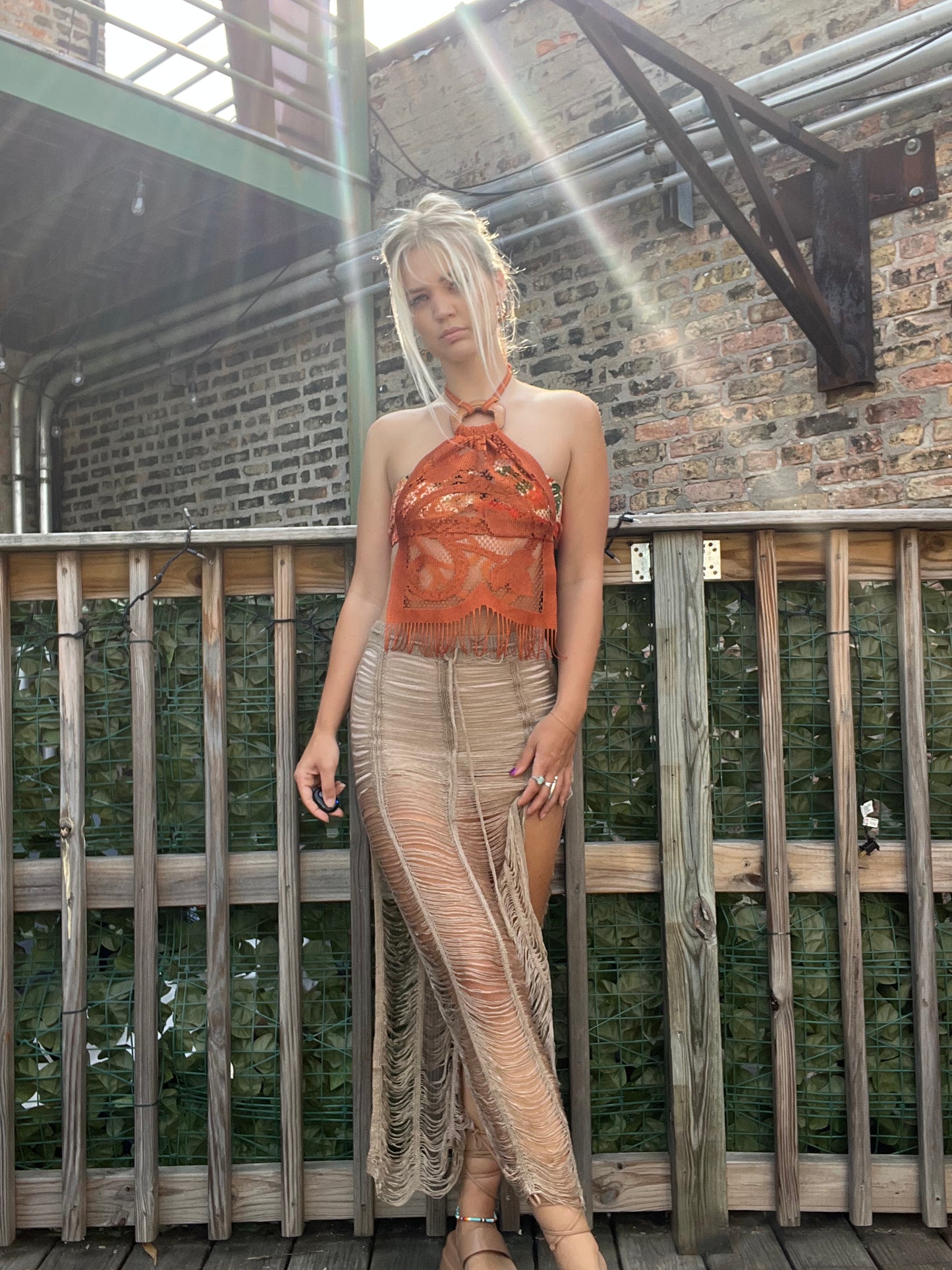 Reclaimed Something in Orange Top