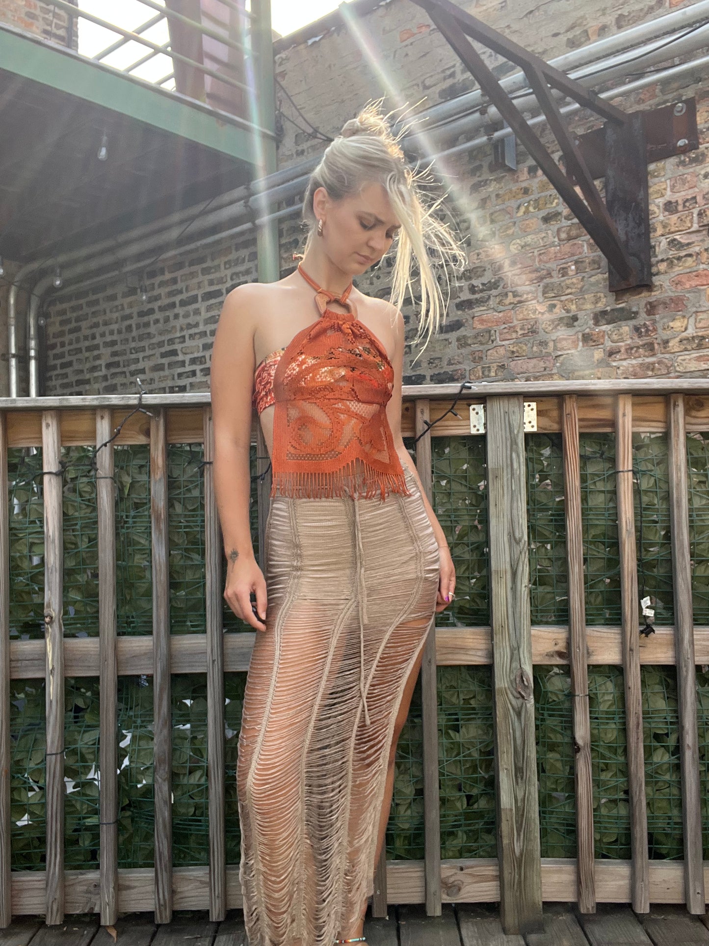 Reclaimed Something in Orange Top