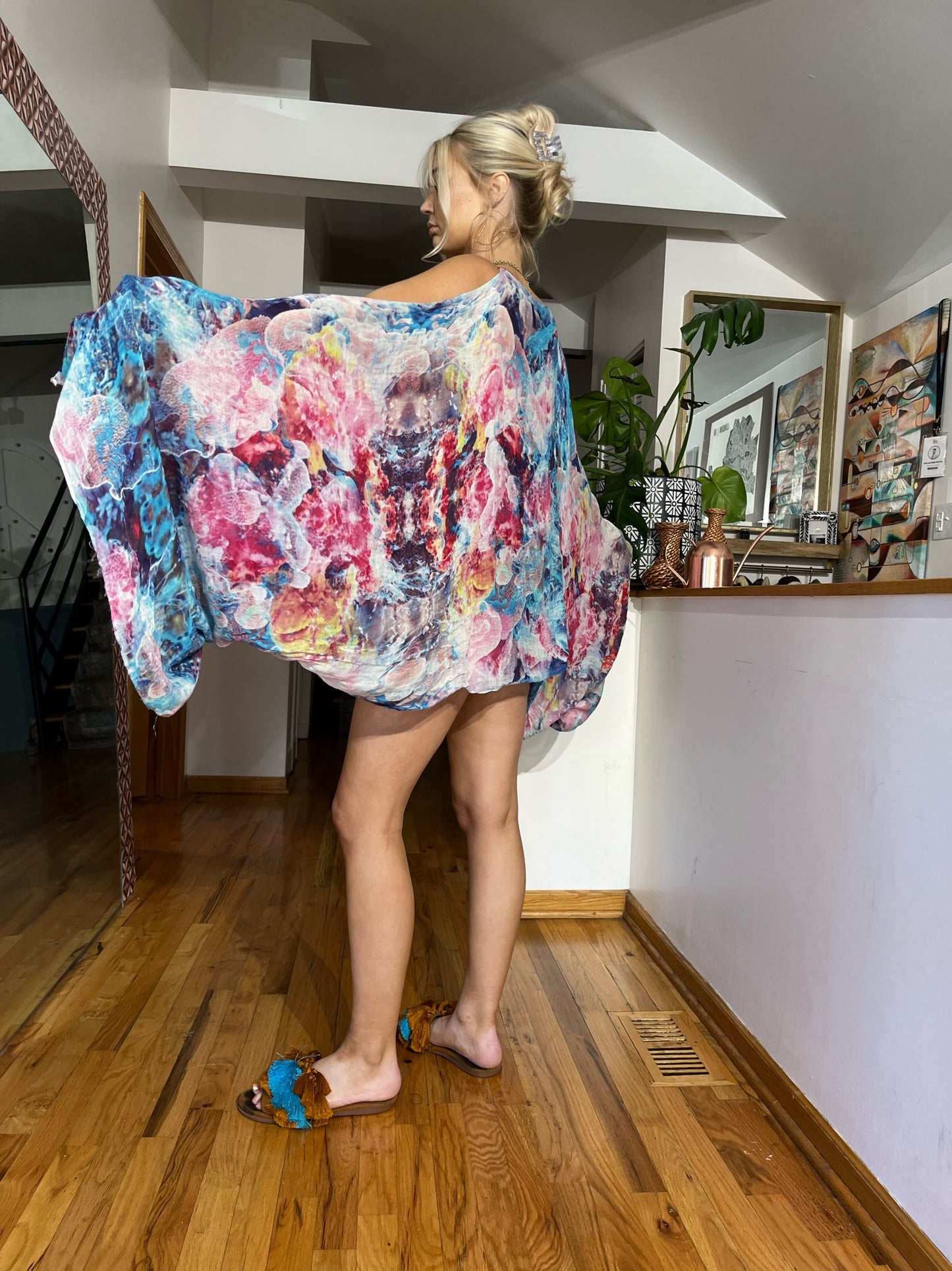 Reclaimed Hyperspace Cruise Scarf Top
