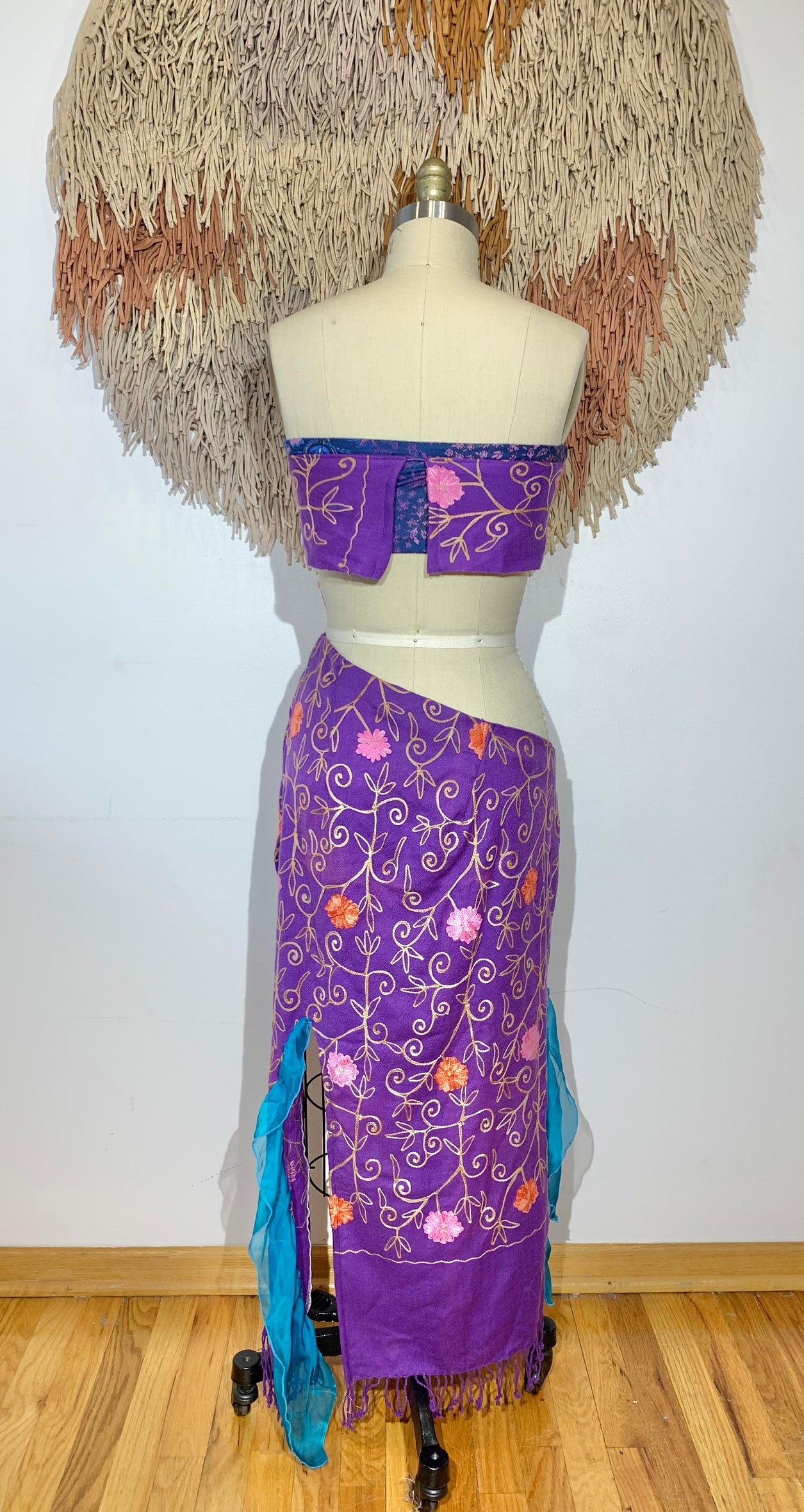 Reclaimed Lazy in Lilac Shirt & Shrug