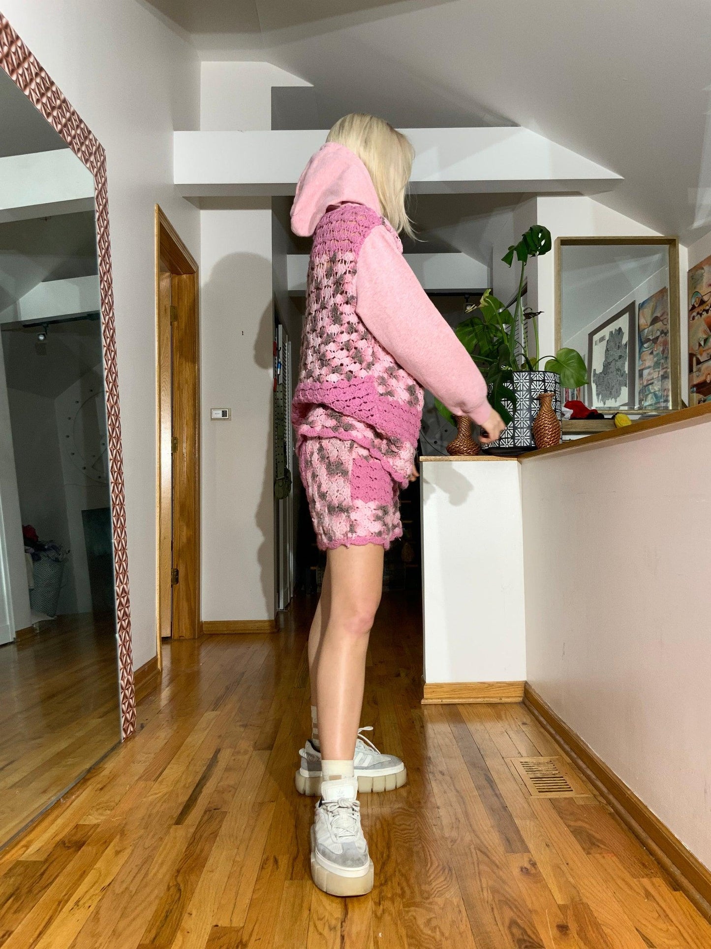 Reclaimed Hooked on a Feeling Shorts - Hippie Hued