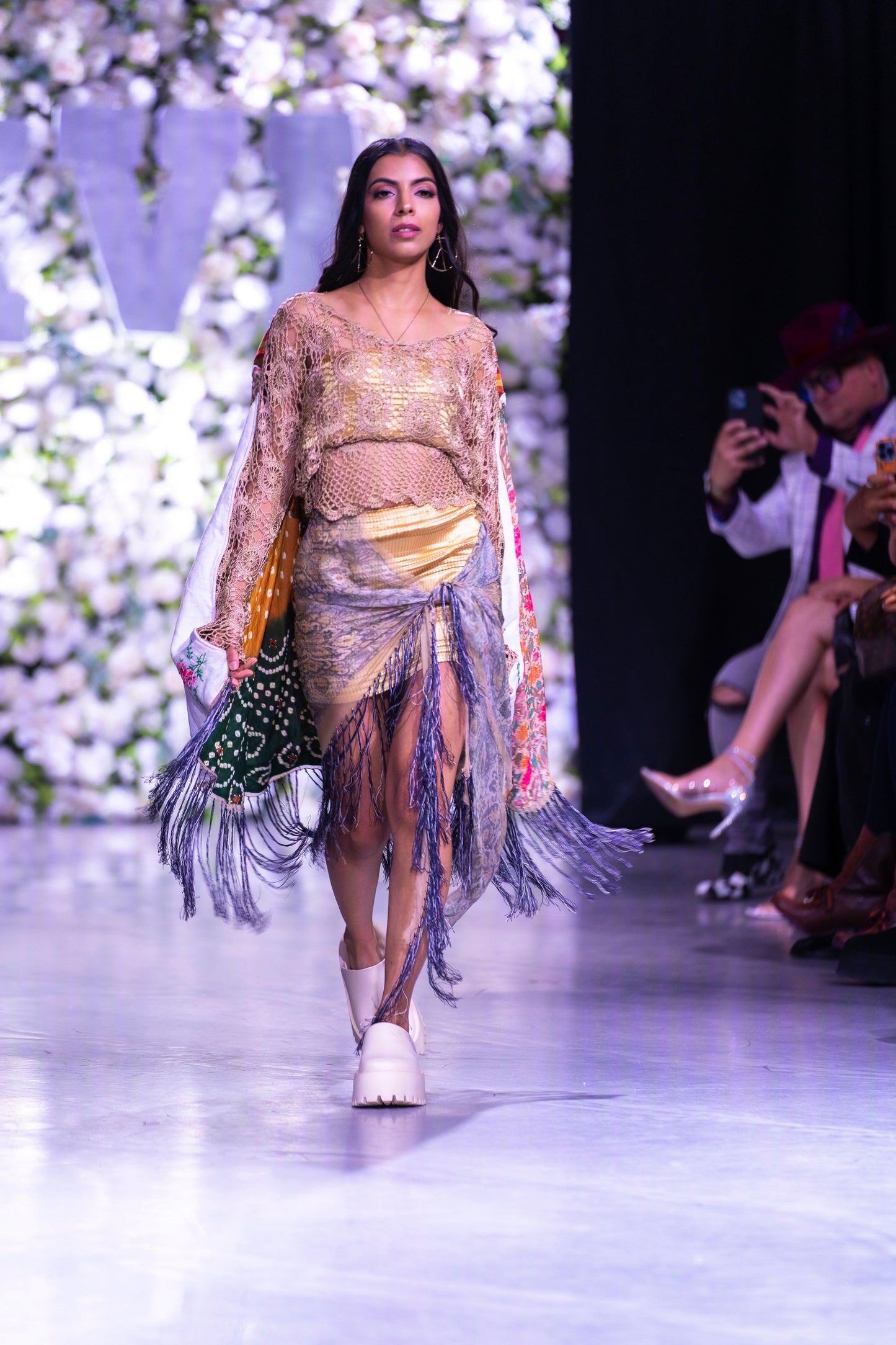 The Sana Reclaimed Cape Top - Hippie Hued