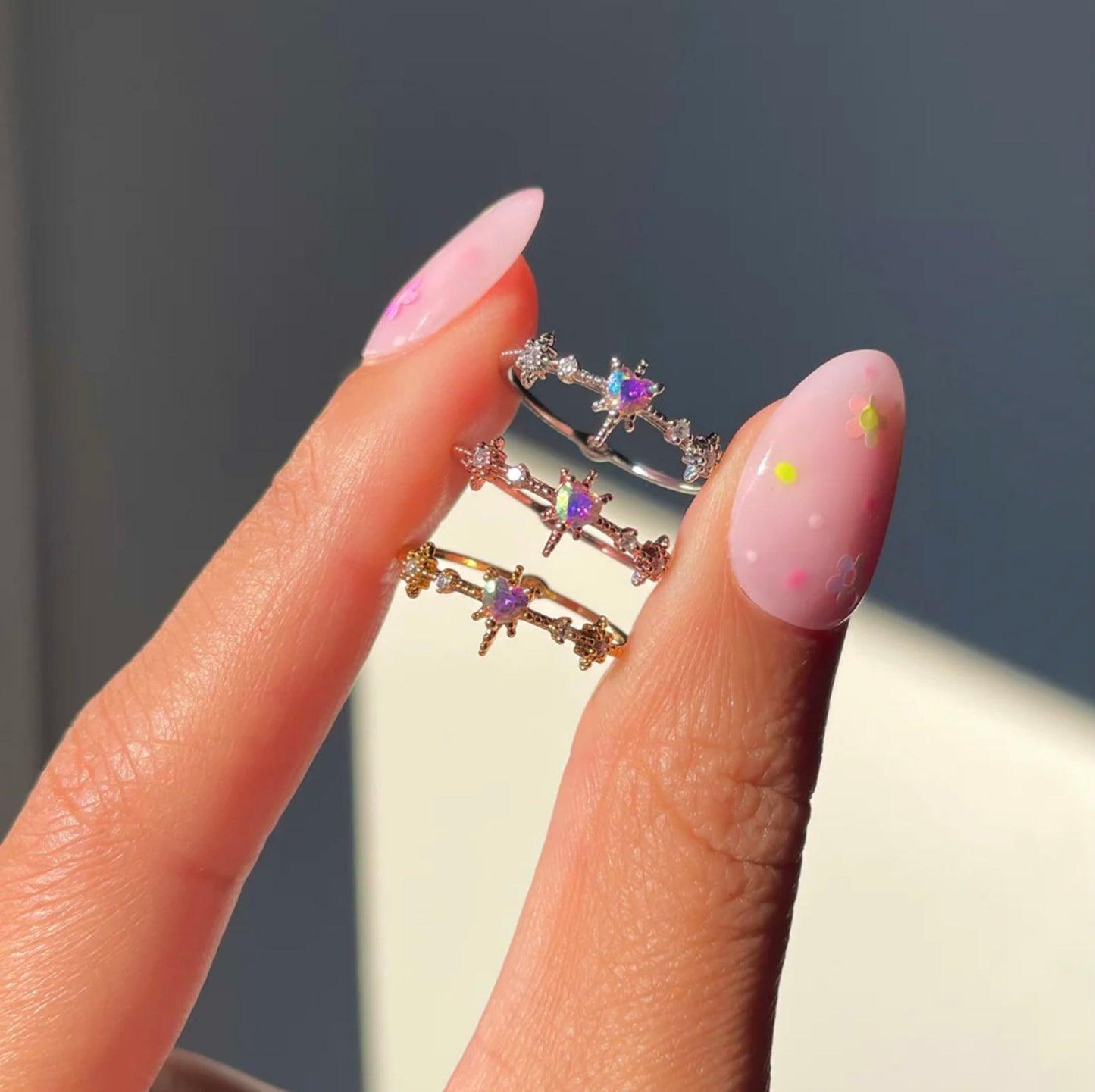 Bursting With Love Ring - Hippie Hued