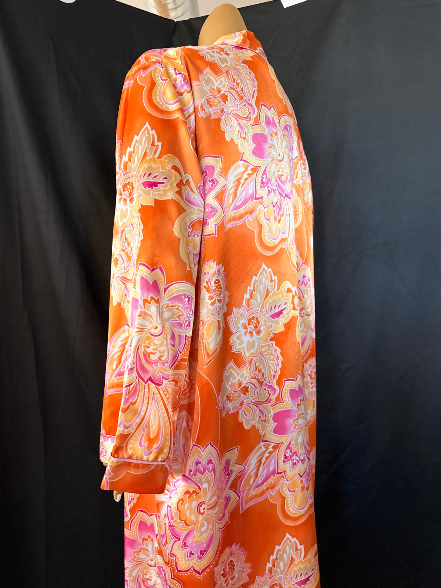 Orange Floral Kimono