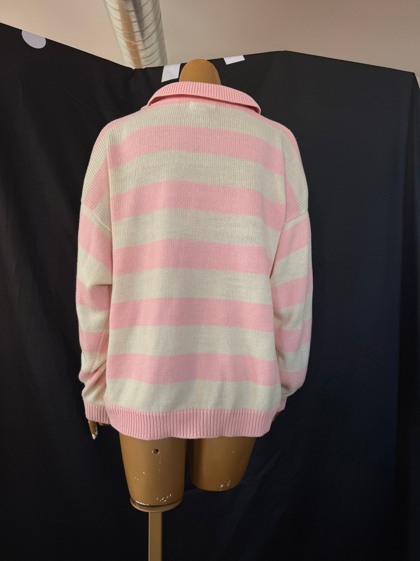 Pink Striped Polo