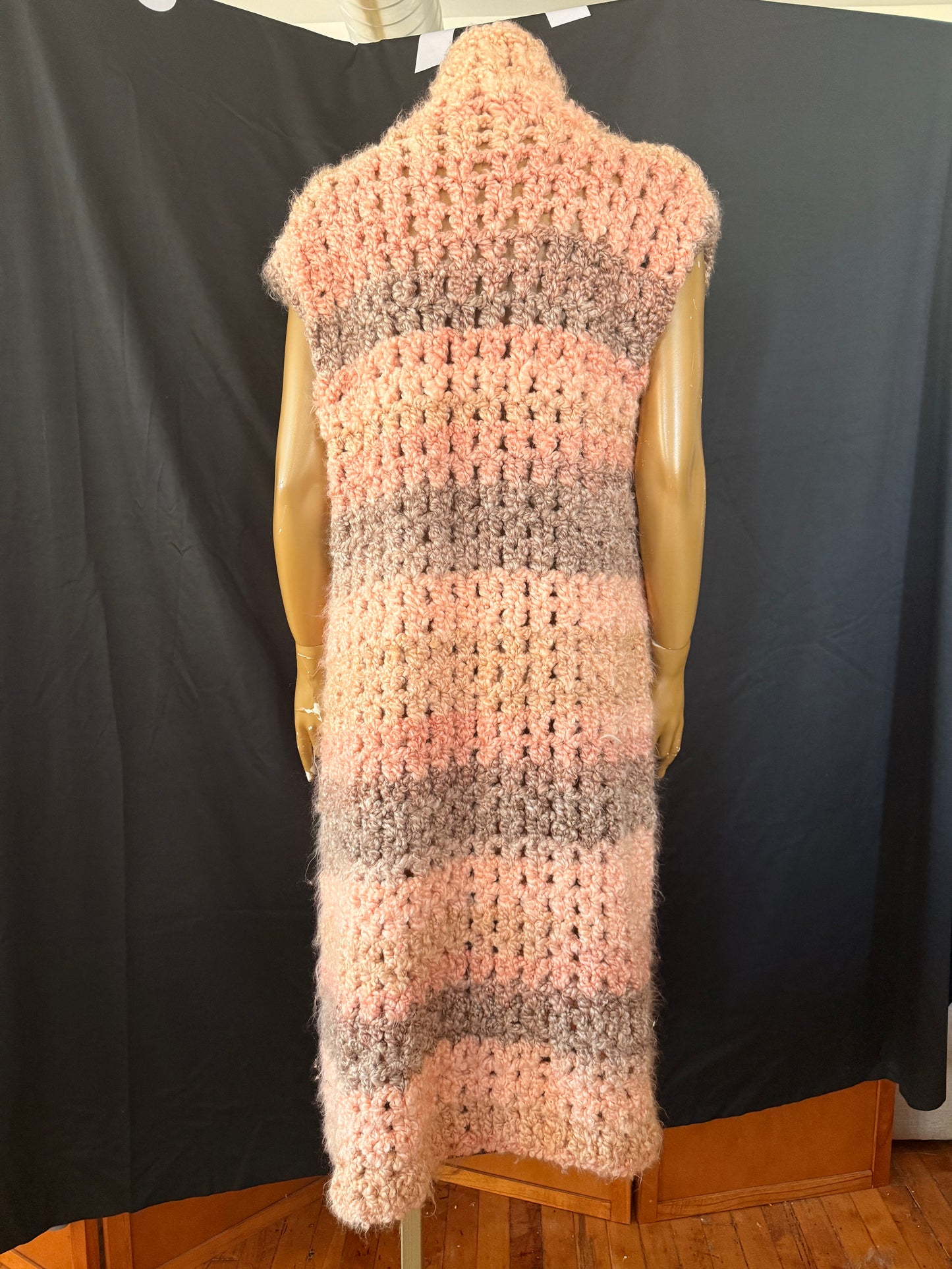 Handmade Knit Long Vest
