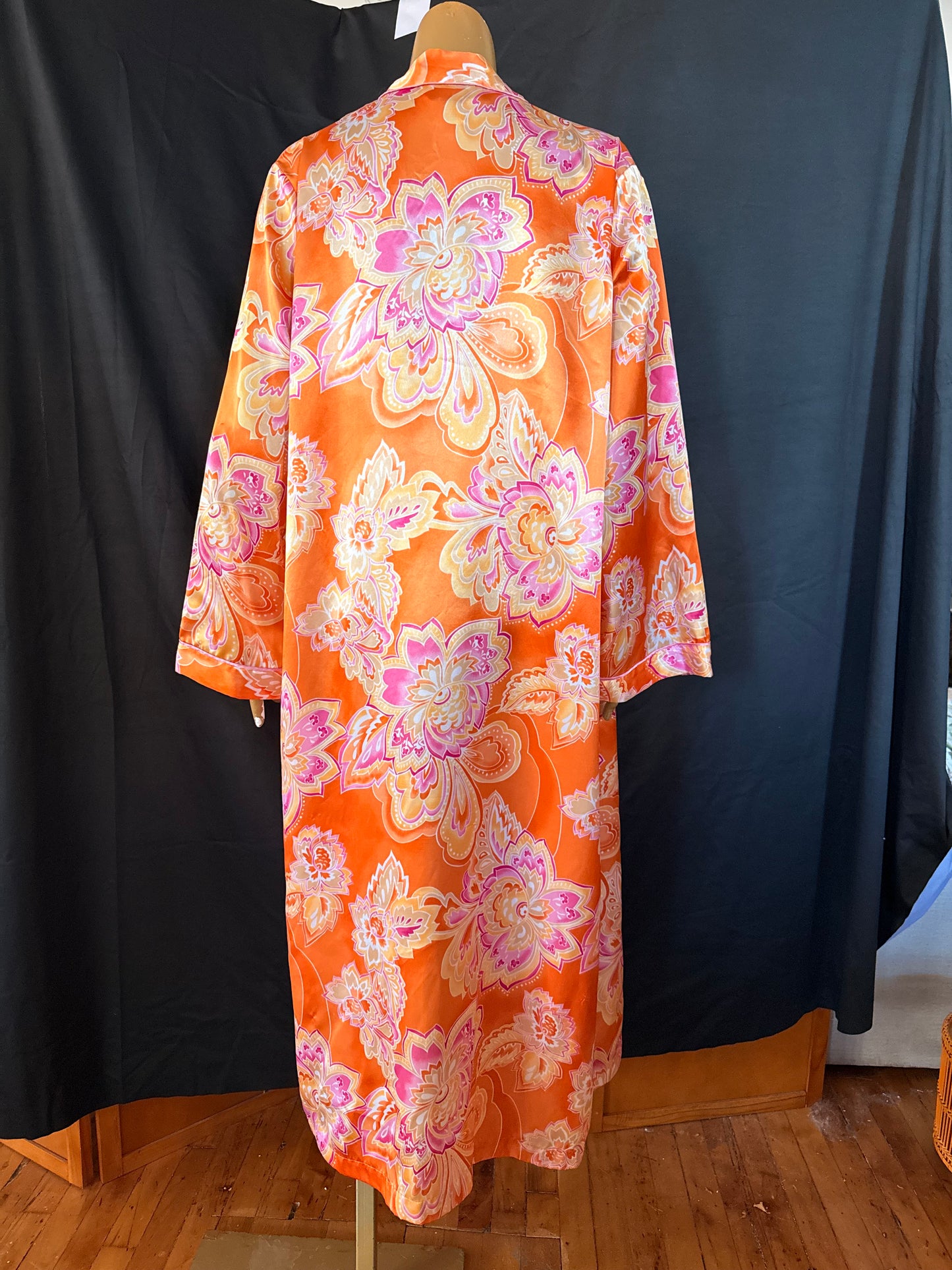 Orange Floral Kimono