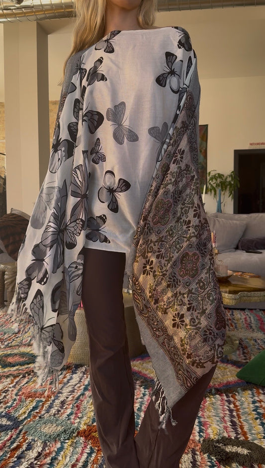 Reclaimed Butterfly Kisses Pashmina Top
