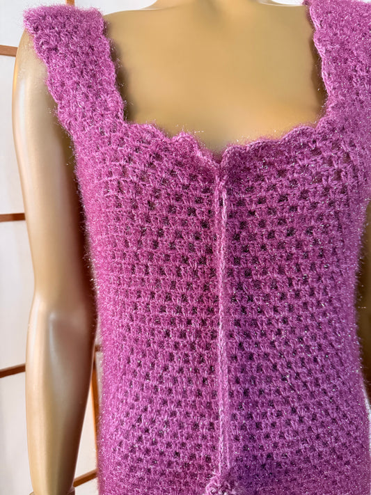 Fuzzy Periwinkle Dress