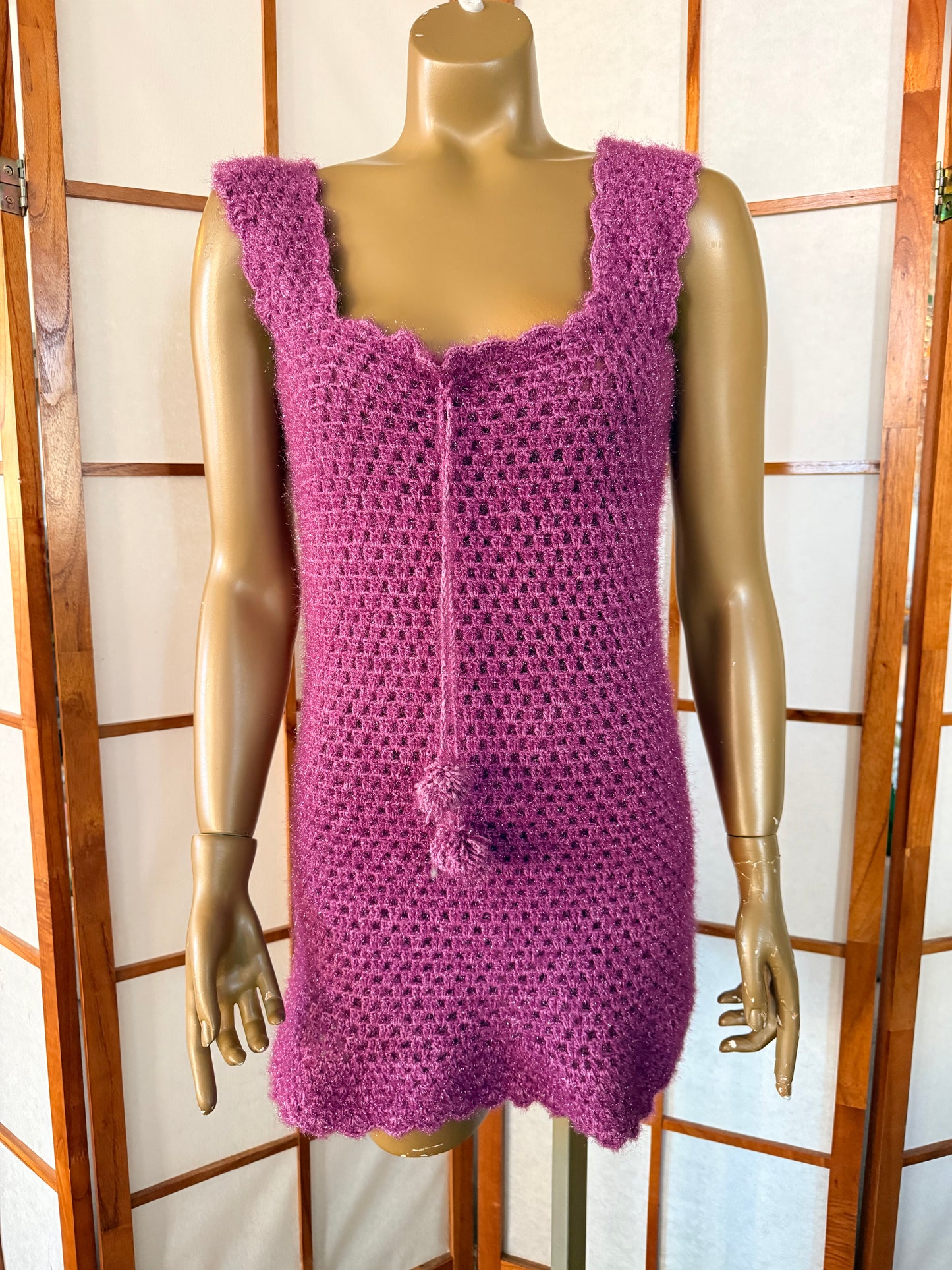Fuzzy Periwinkle Dress