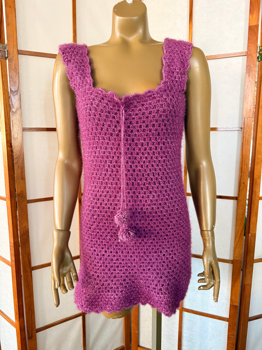 Fuzzy Periwinkle Dress