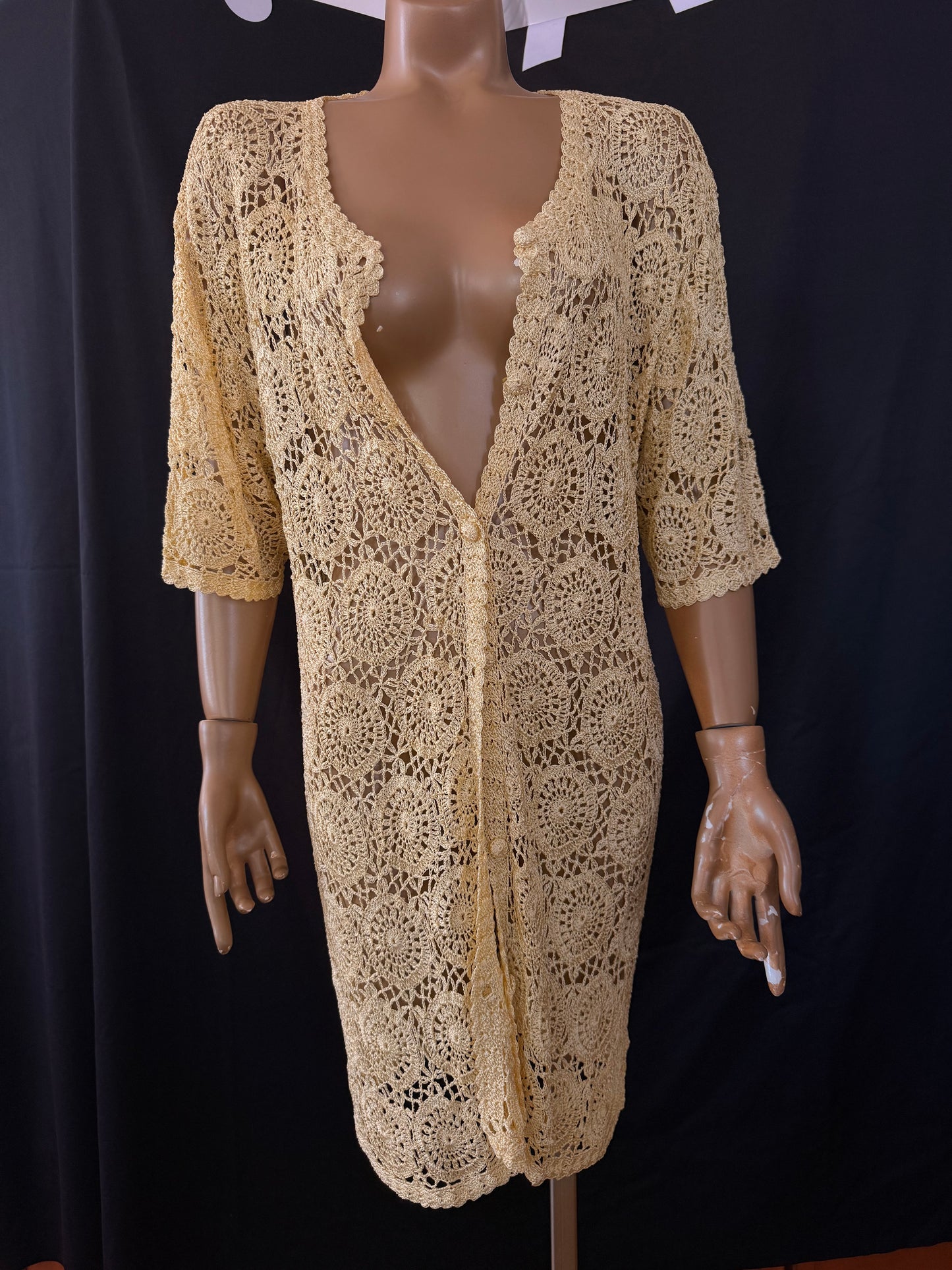 Yellow Crochet Top/Dress