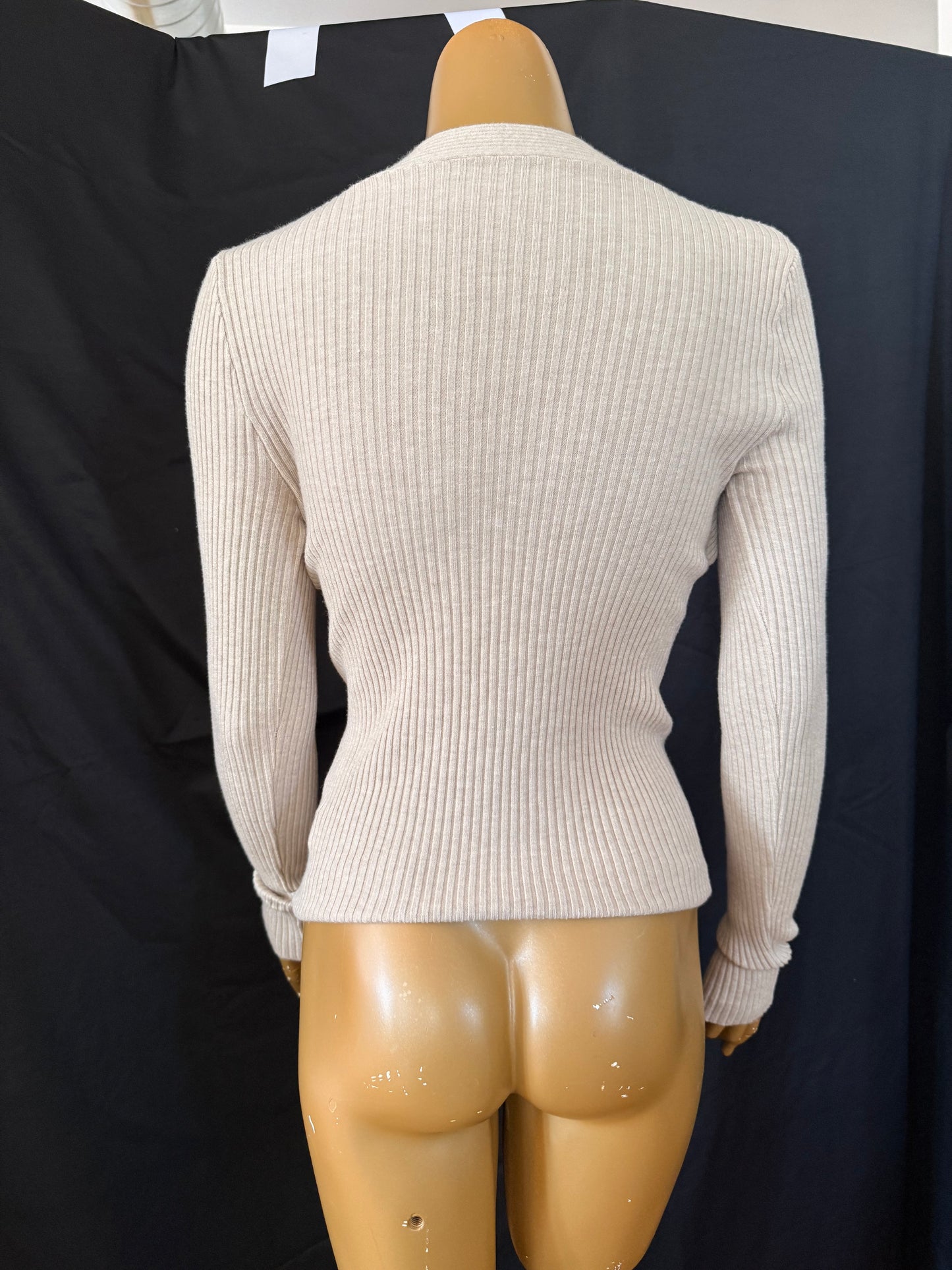 Comfy Long Sleeved Ribbed Knit Top