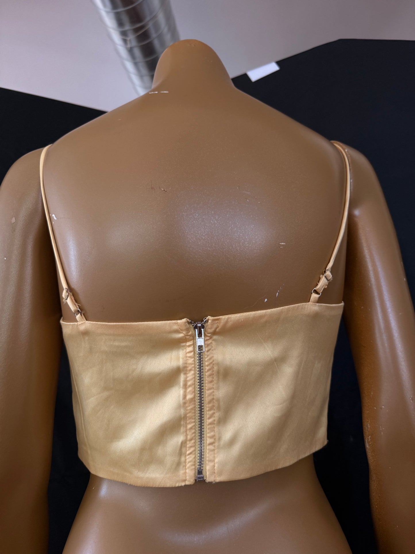 Satin Yellow Top