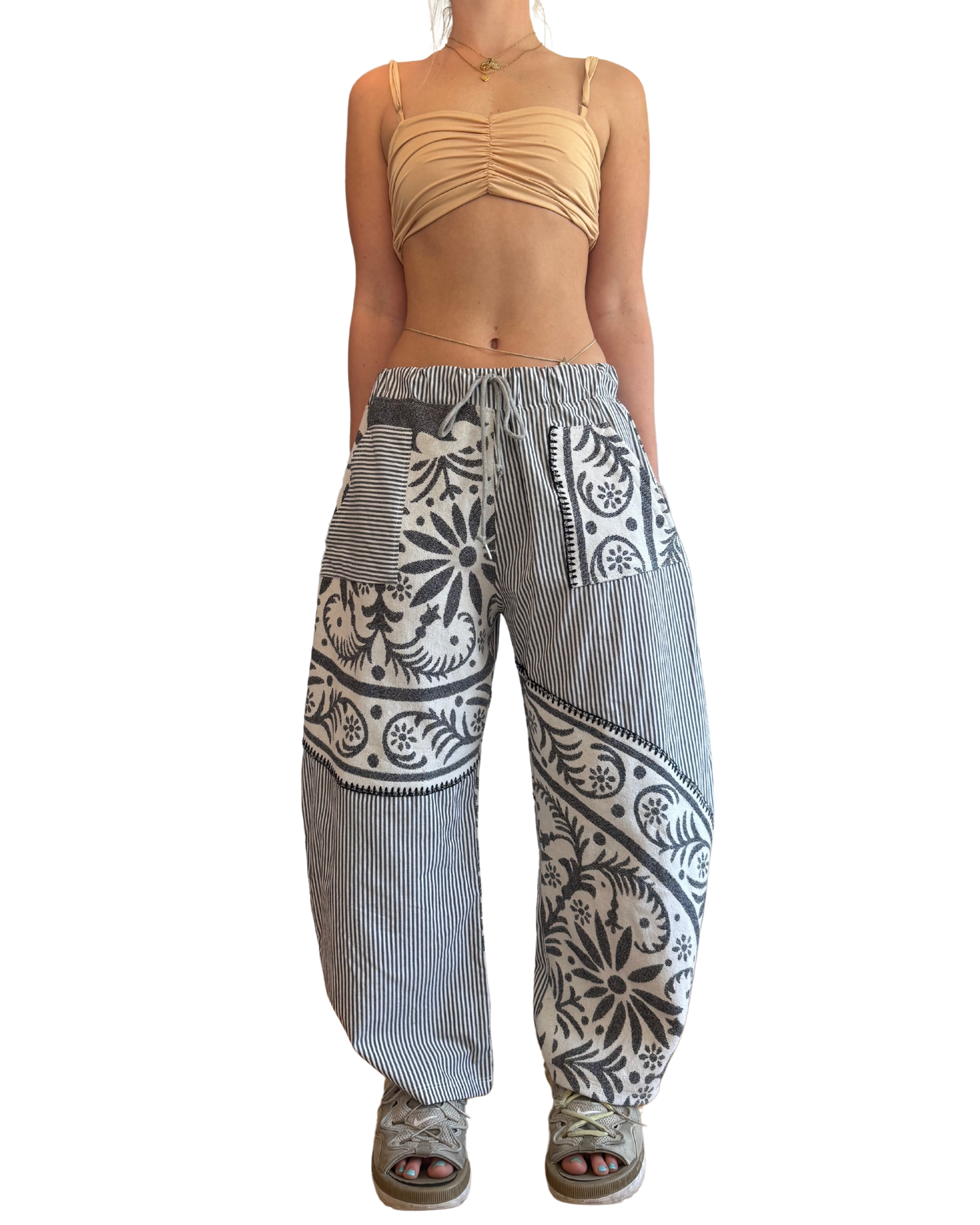 Reclaimed Blue Barrel Pants