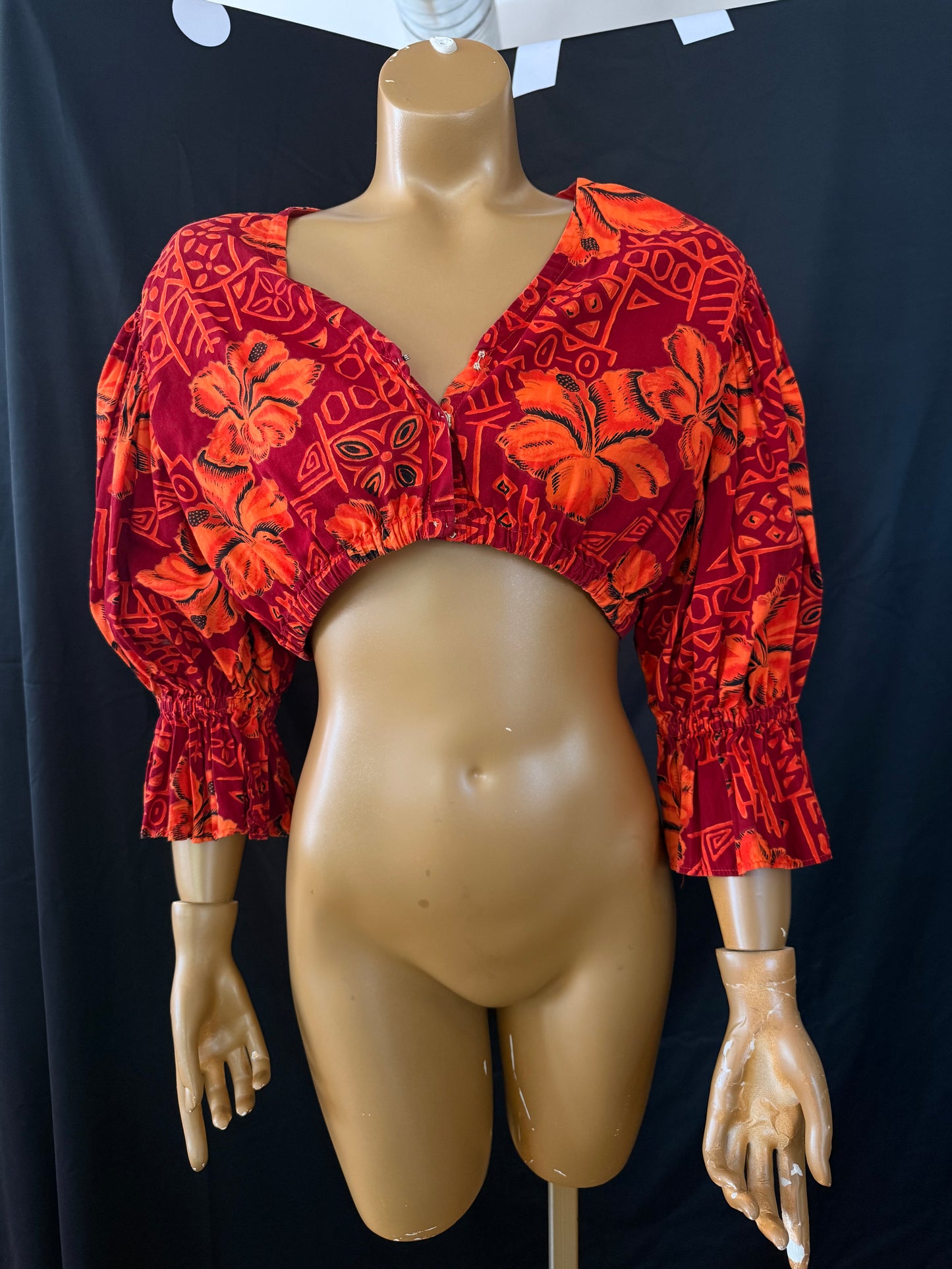 Cropped Hawaiian Shirt