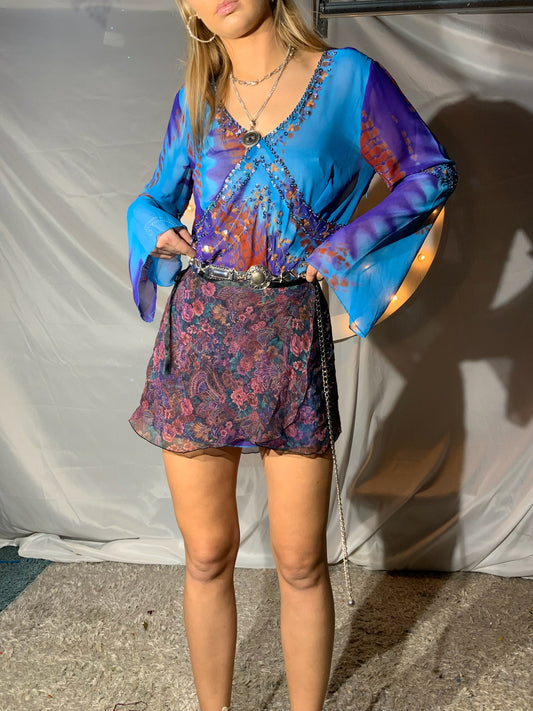 Wrap Sheer Skirt