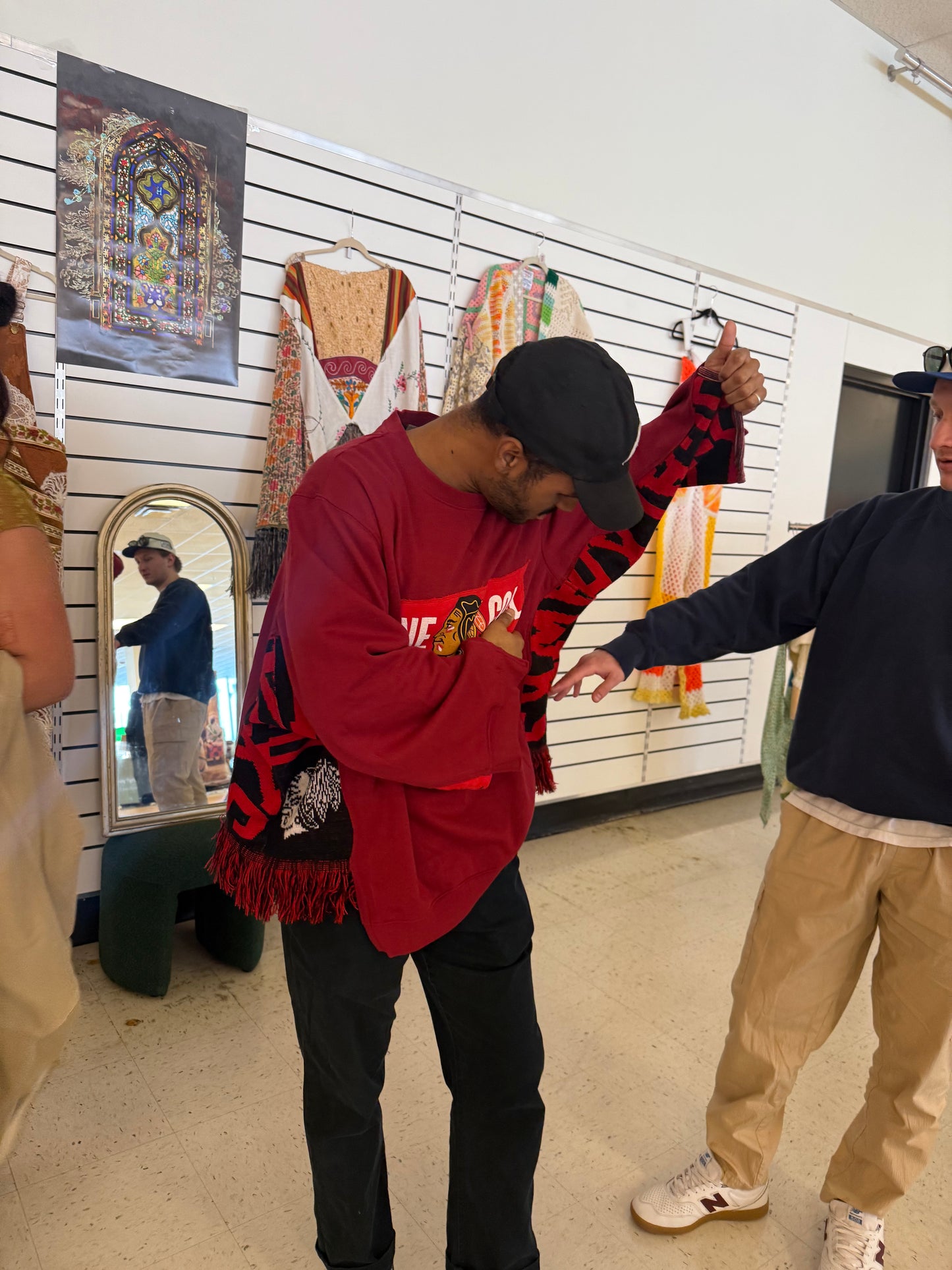 Reclaimed The Frosty Blackhawks Crewneck