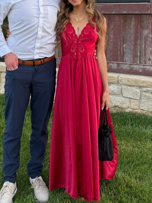 Red Slip Dress