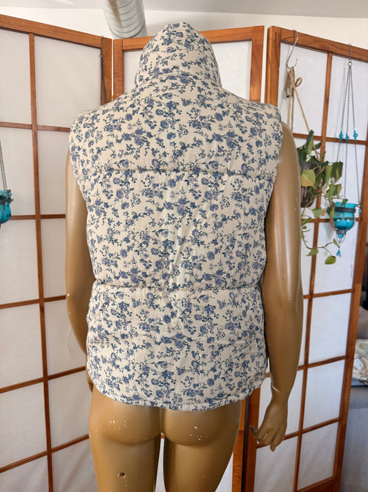 Floral Puffer Vest