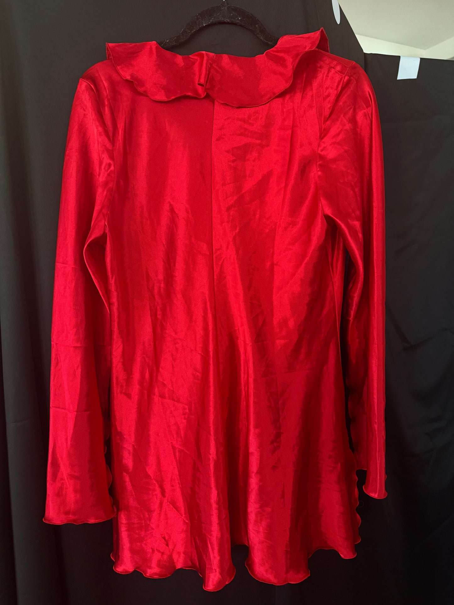 Red Satin Dress