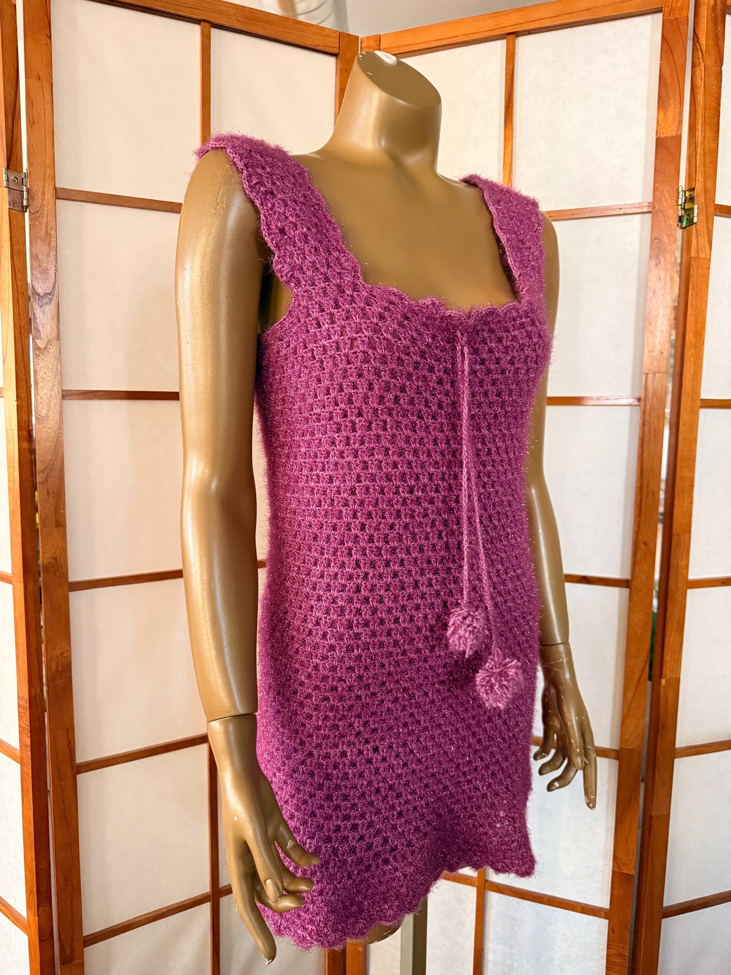 Fuzzy Periwinkle Dress