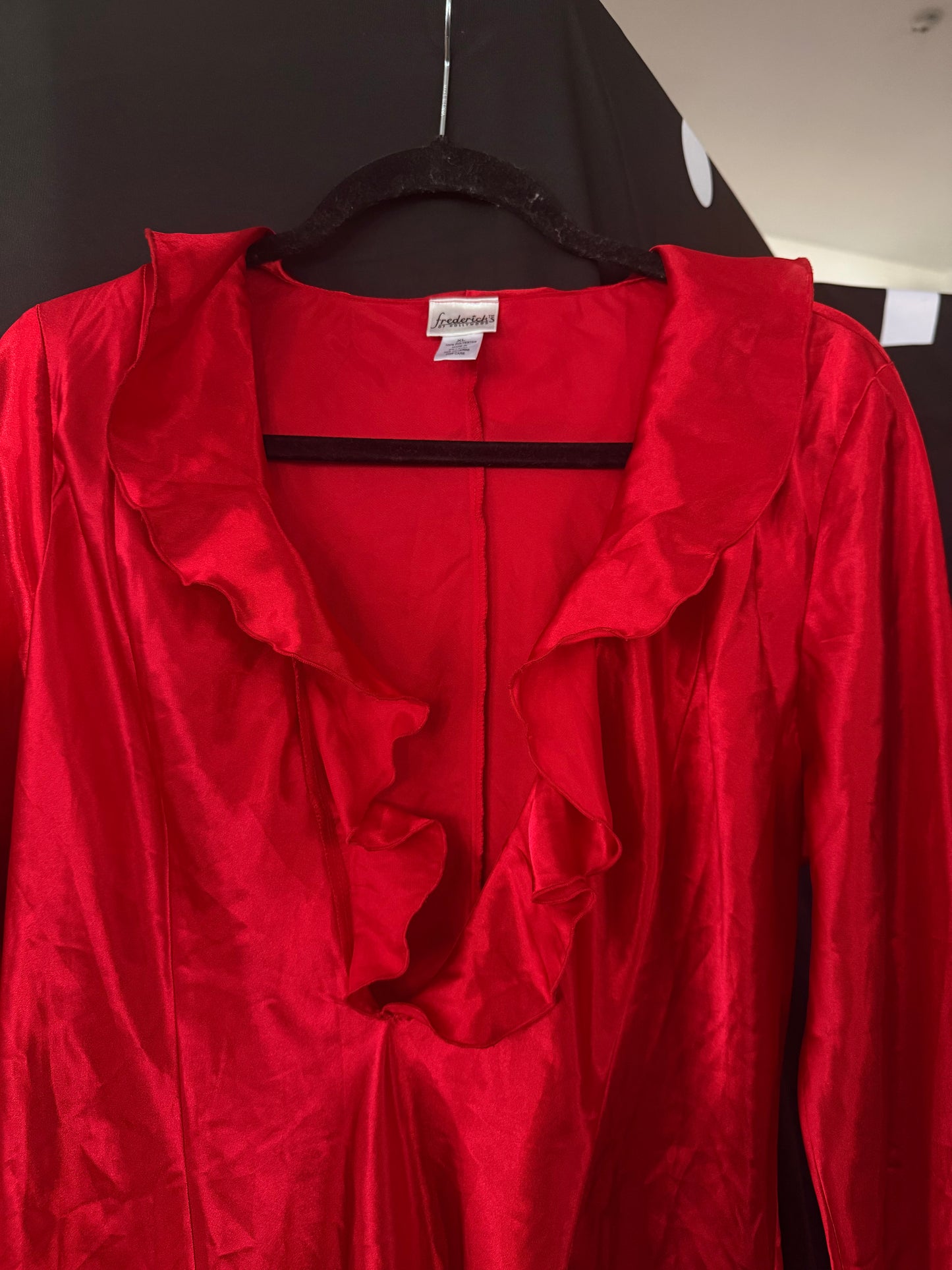 Red Satin Dress