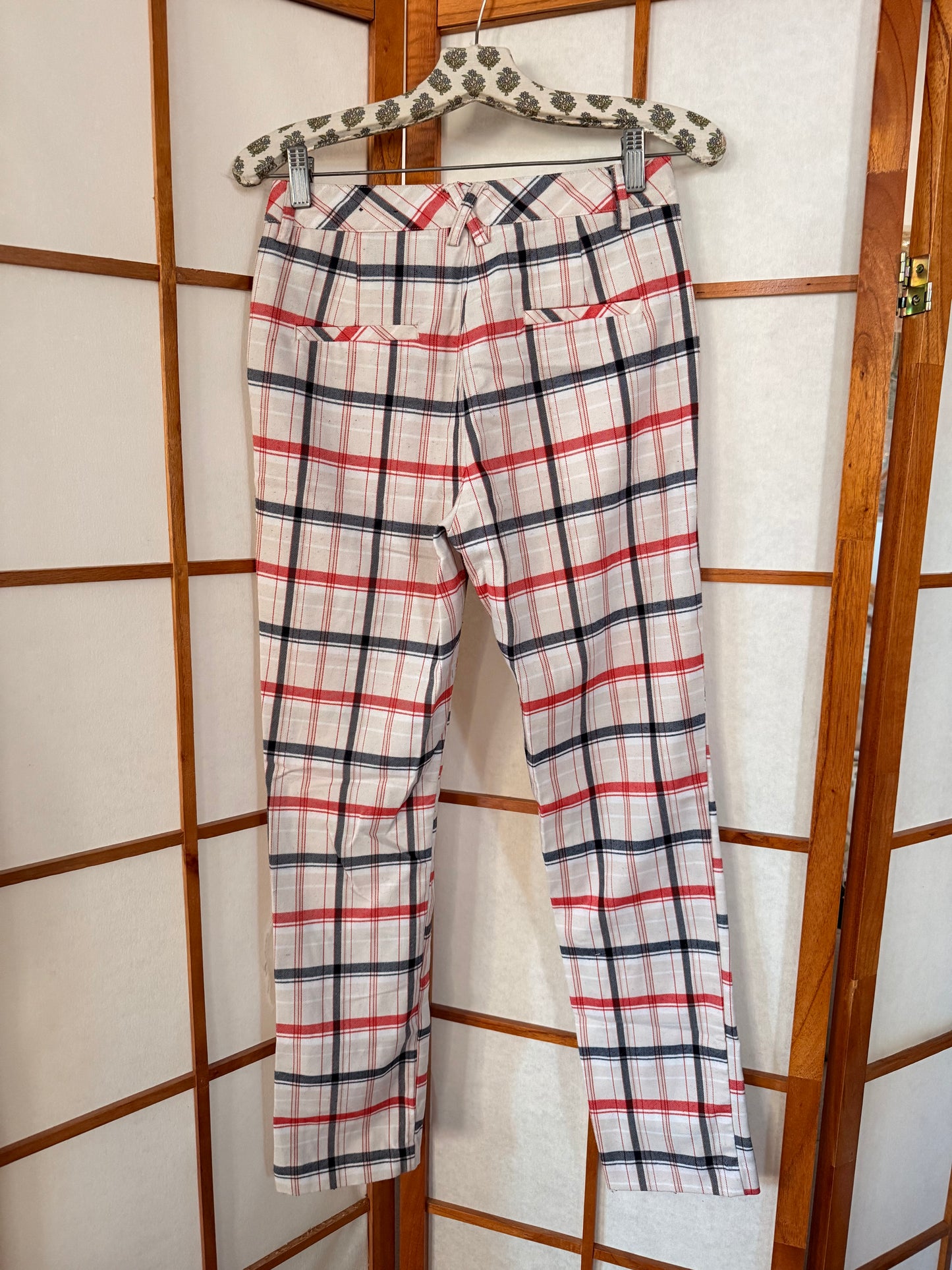 Plaid Tight Pants