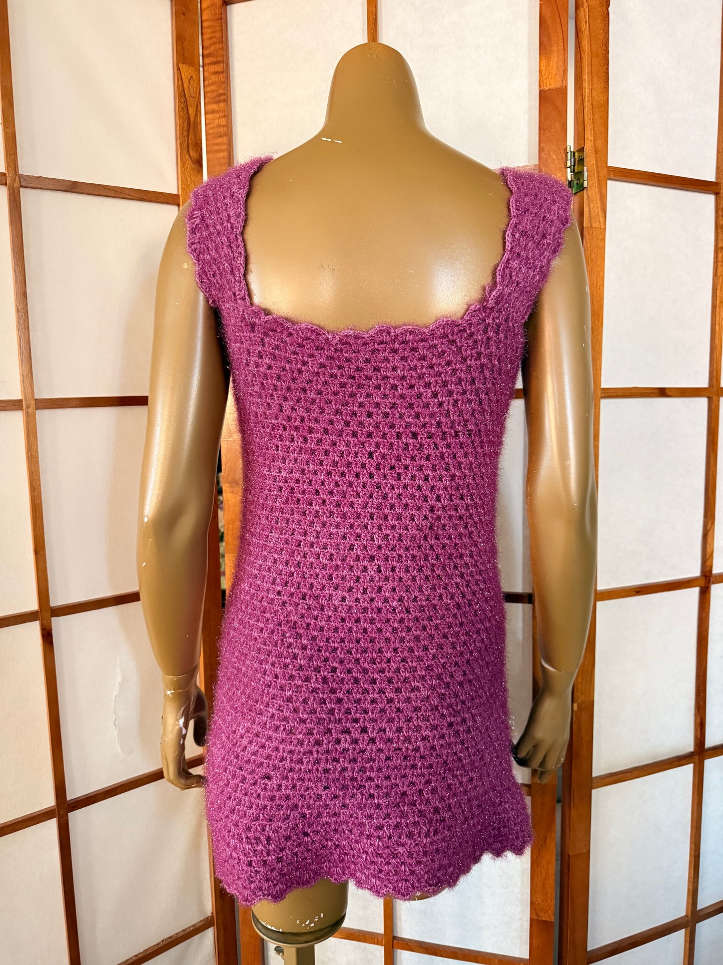 Fuzzy Periwinkle Dress
