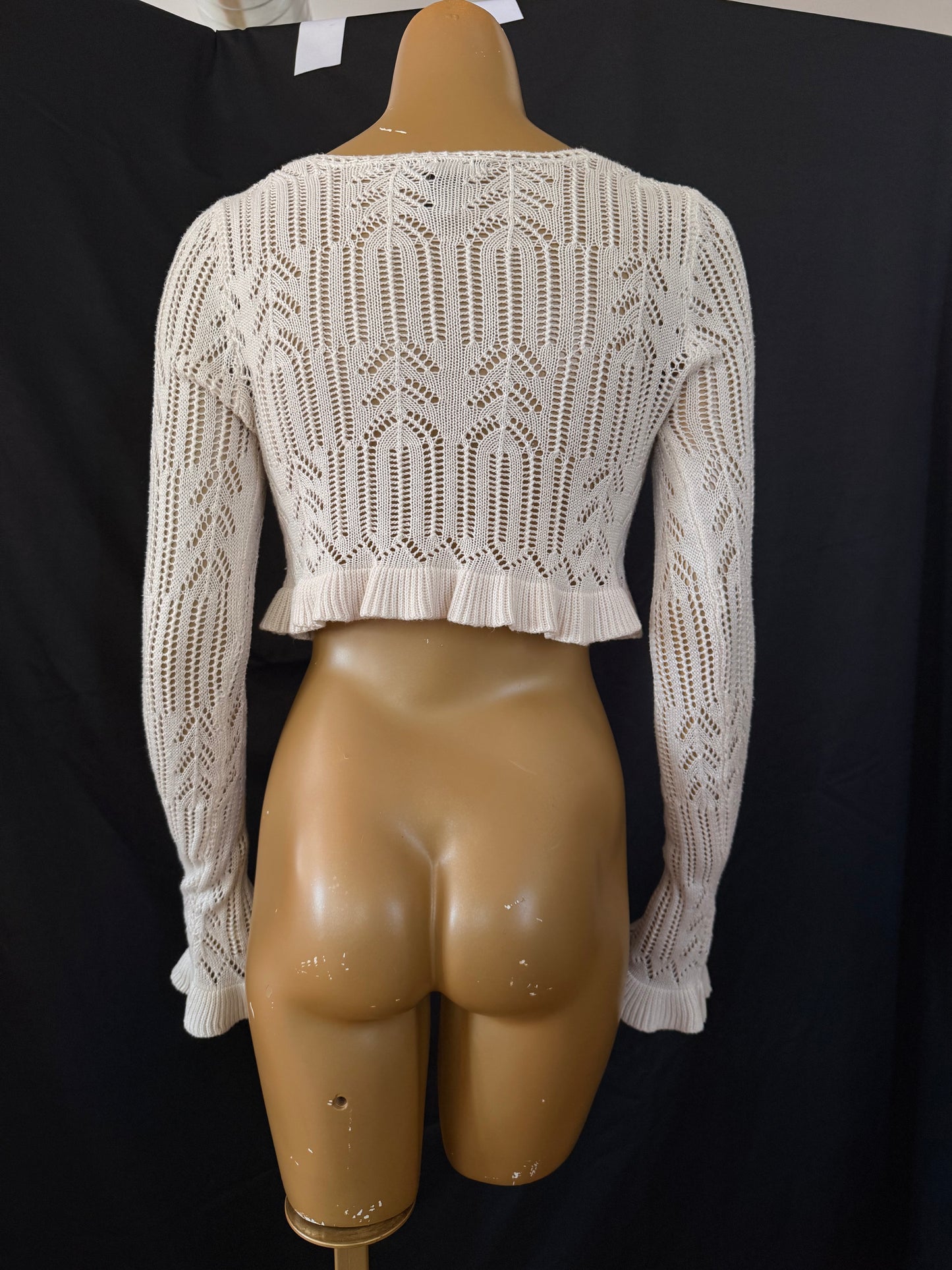 White Ruffle Top