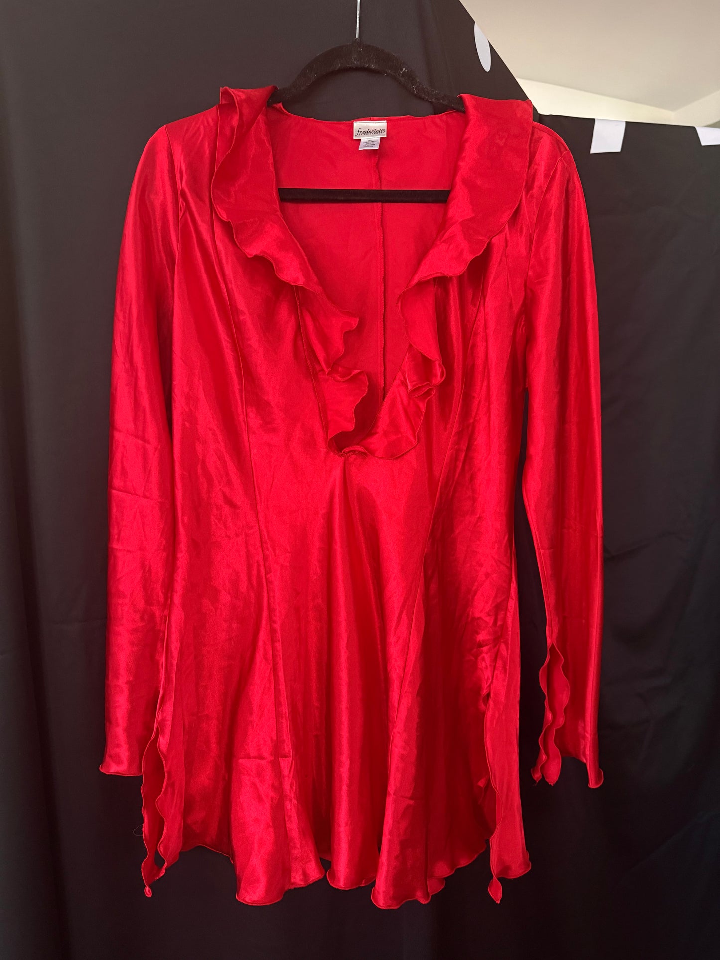 Red Satin Dress